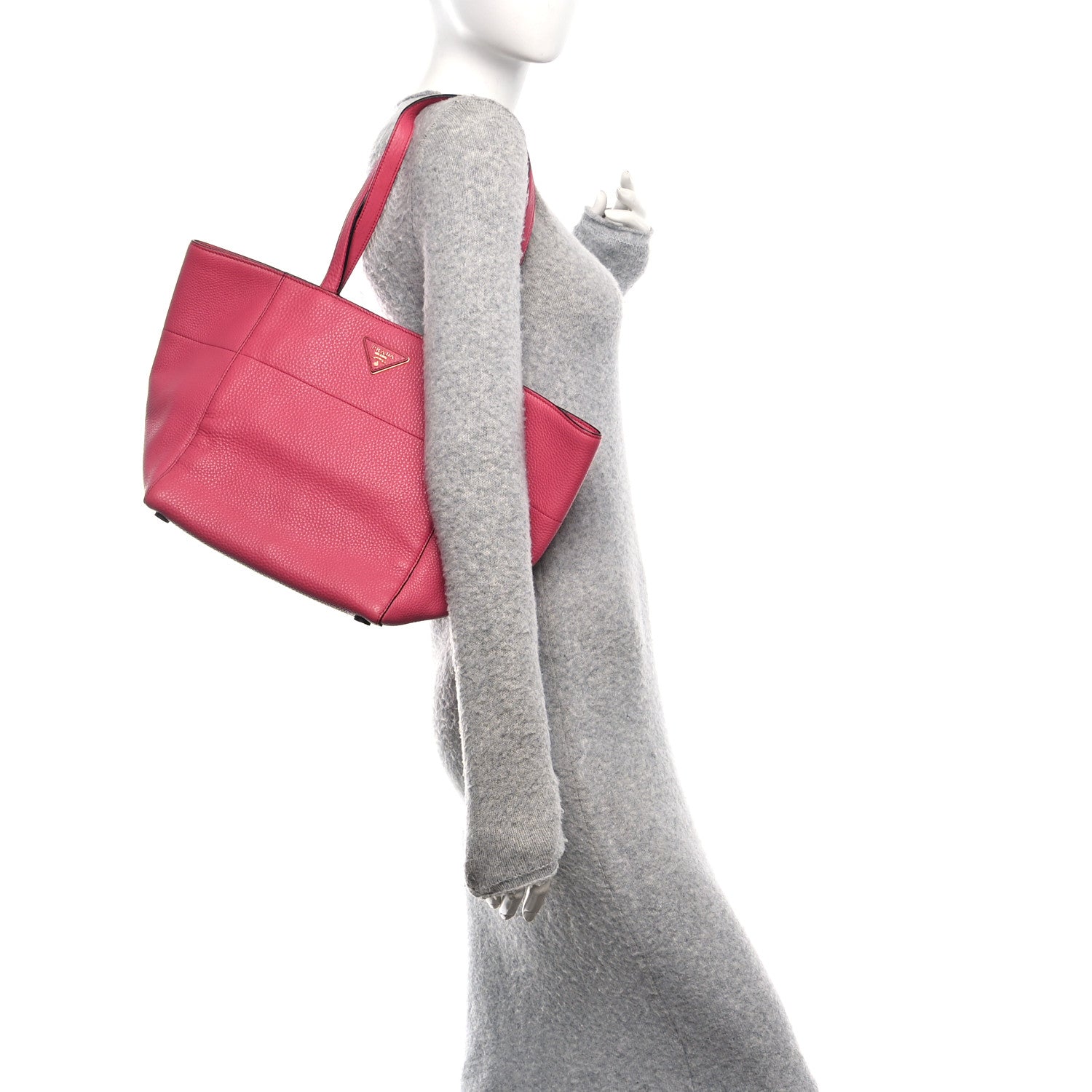 Vitello Daino Shopping Tote Peonia