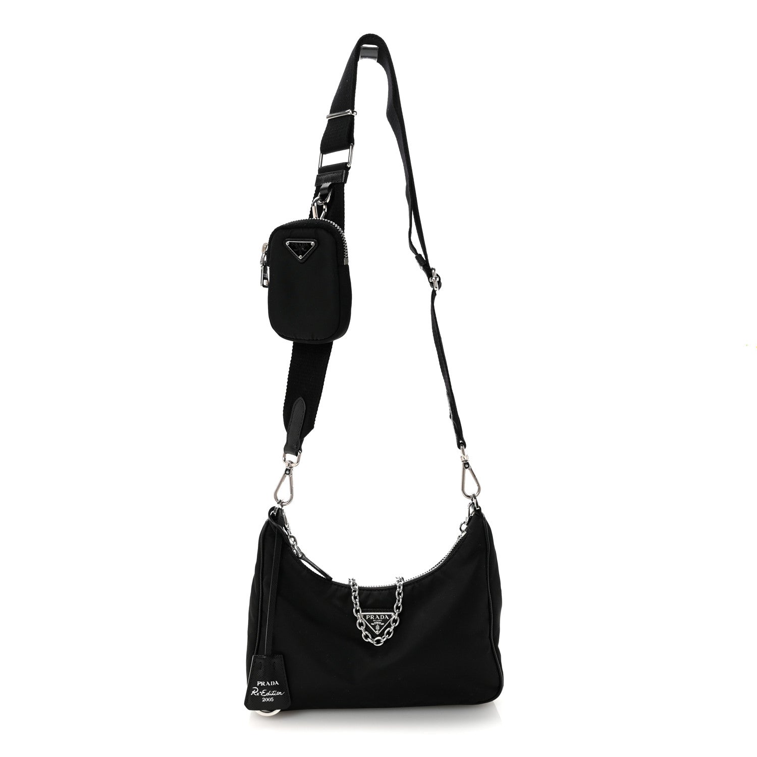 Nylon Re-Edition 2005 Shoulder Bag Black