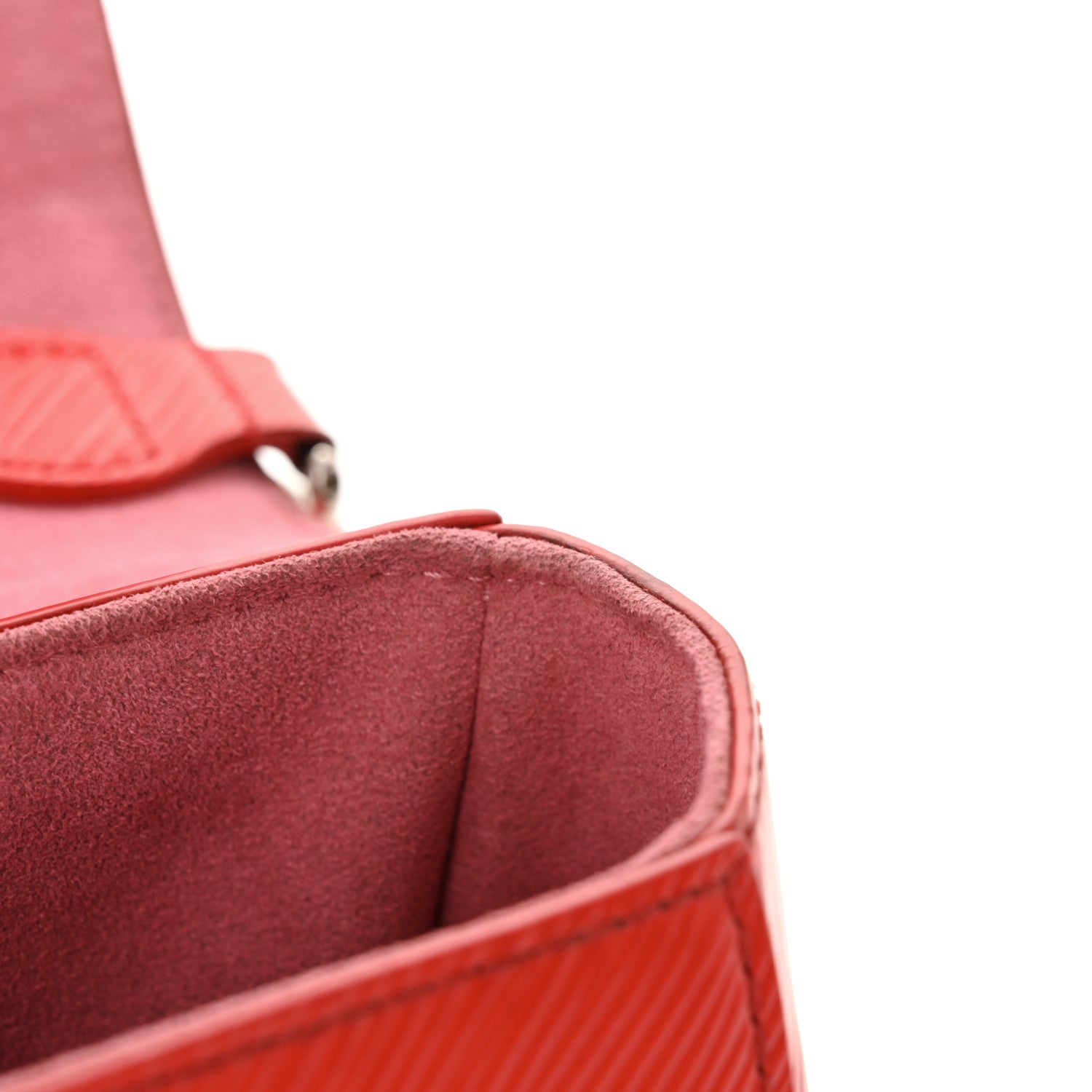 Epi Twist Shoulder Bag MM Coquelicot