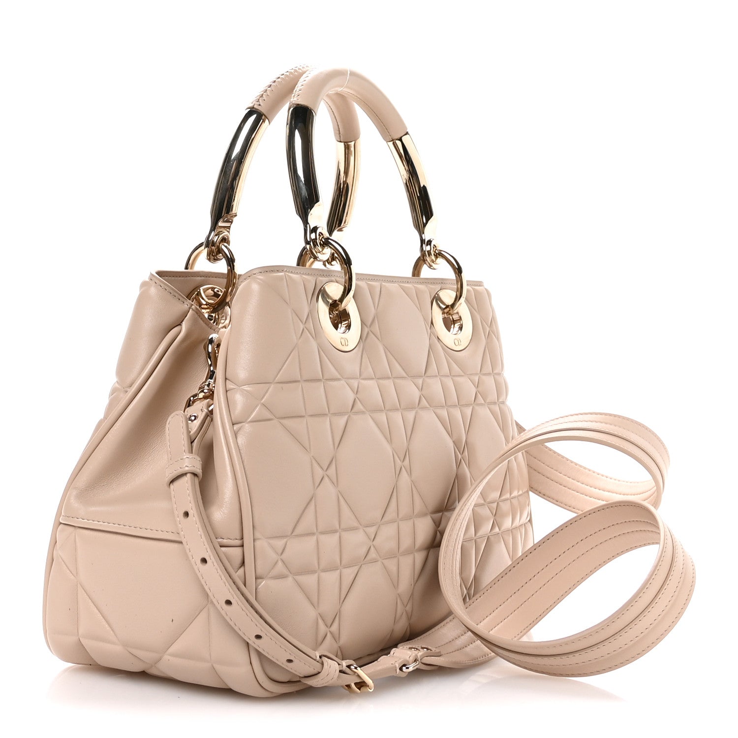 Calfskin Cannage Medium The Lady 95.22 Beige