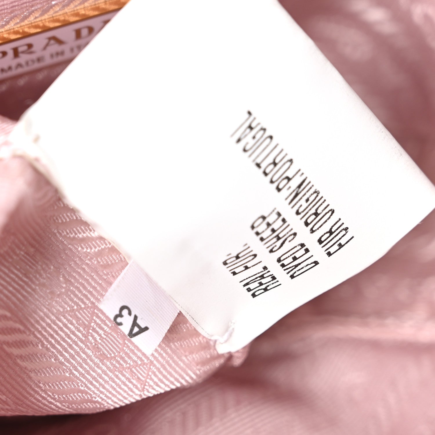 Montone Shearling Mini Triangle Bag Orchidea