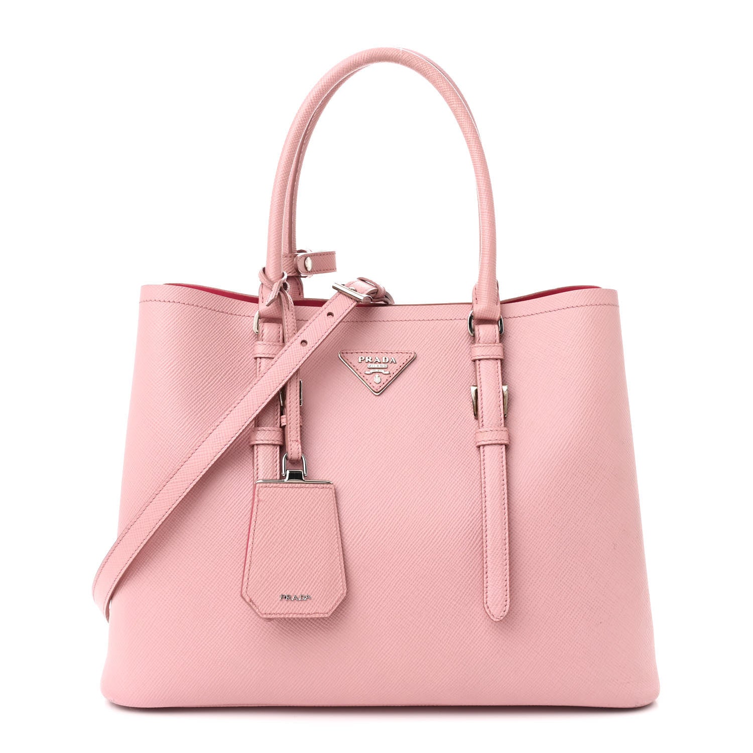 Saffiano Cuir Medium Double Handle Tote Pesco