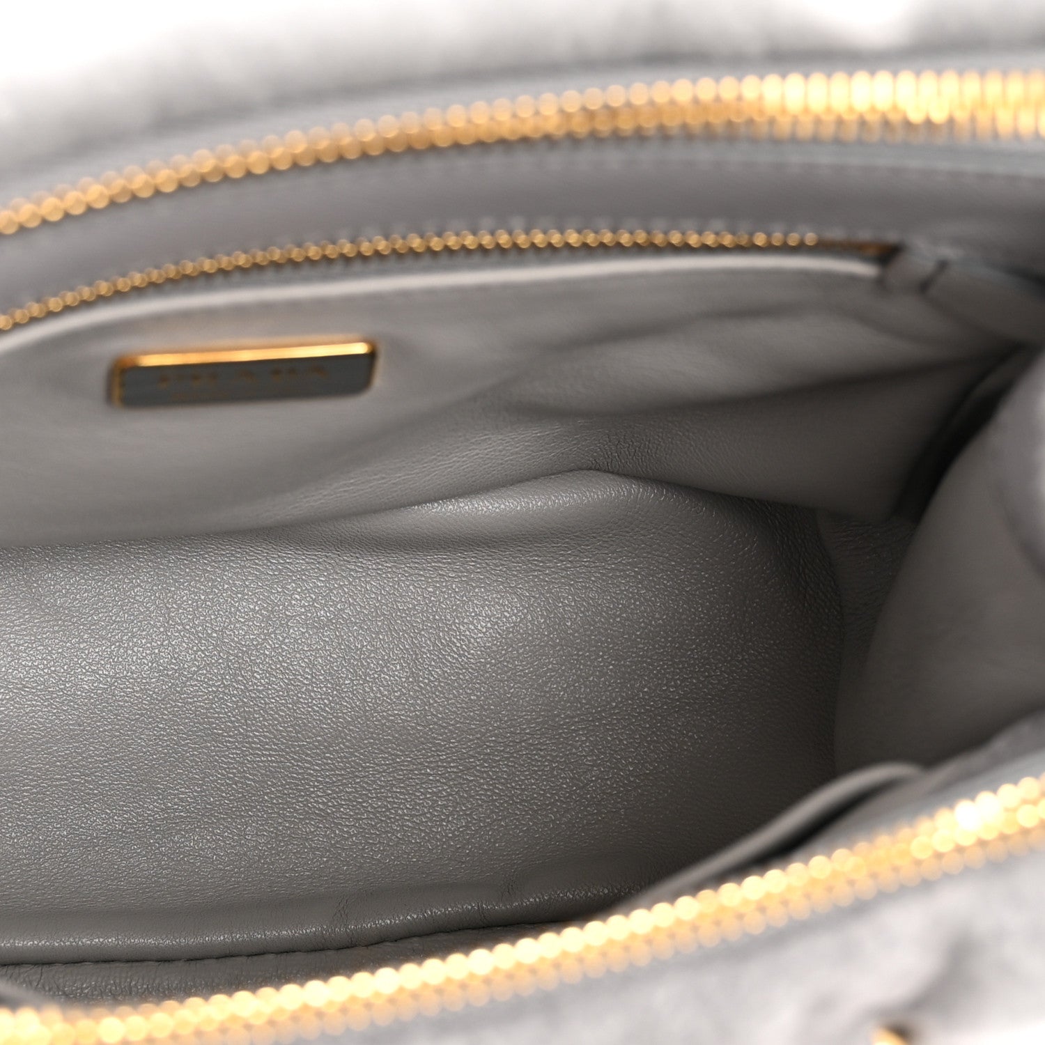 Shearling Mini Galleria Double Zip Tote Fiordaliso