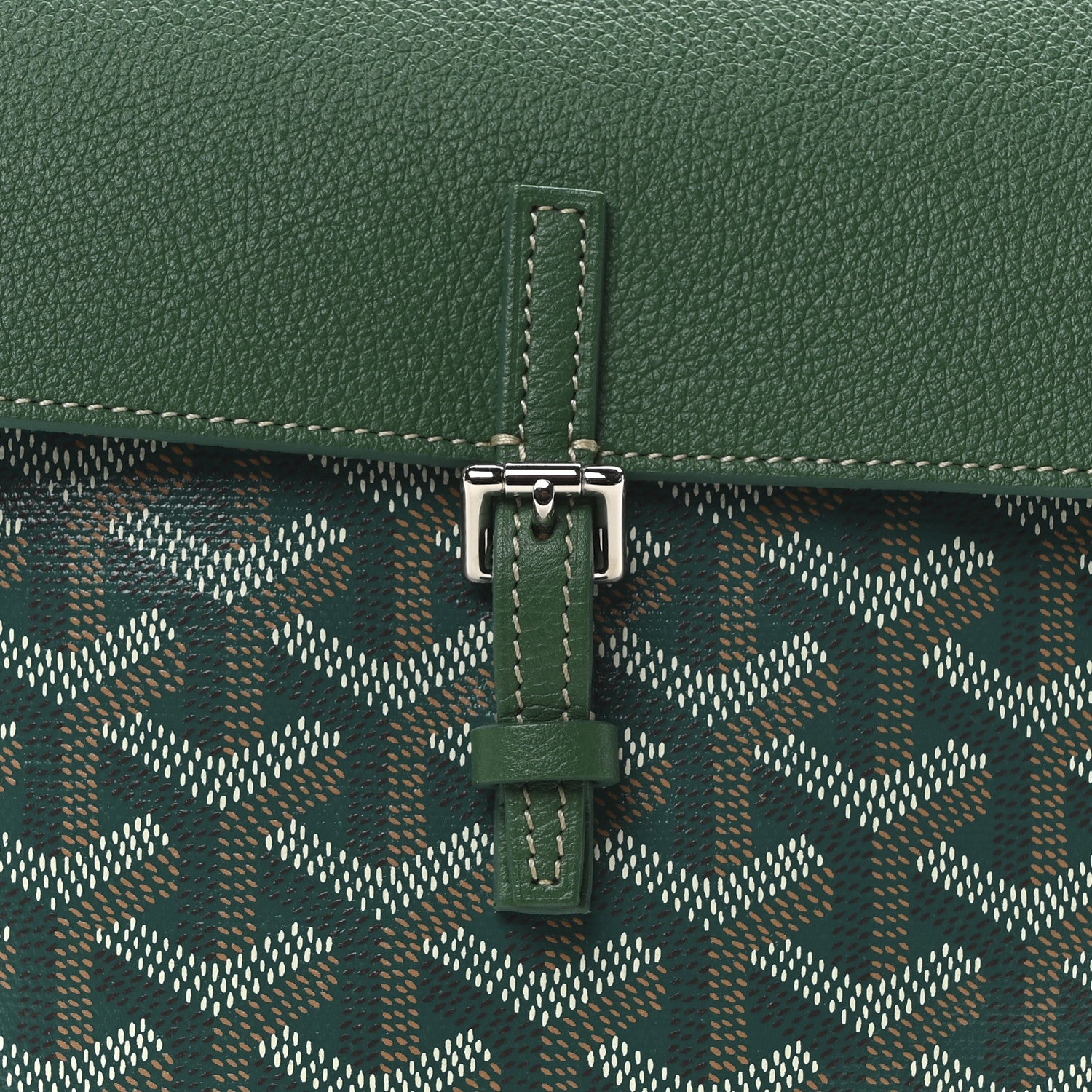 Goyardine Calfskin Mini Alpin Backpack Green