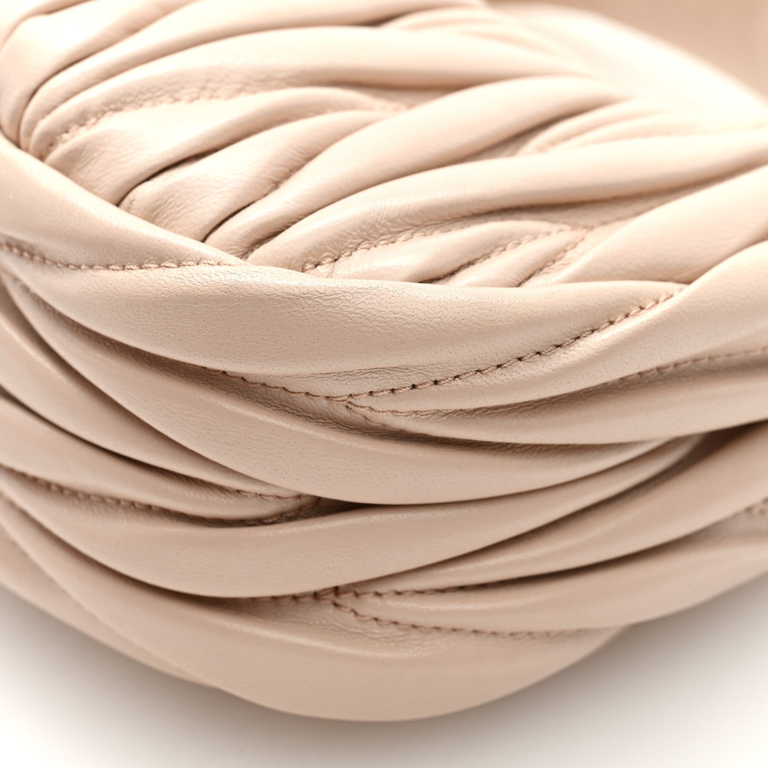 Nappa Matelasse Mini Wander Hobo Cipria