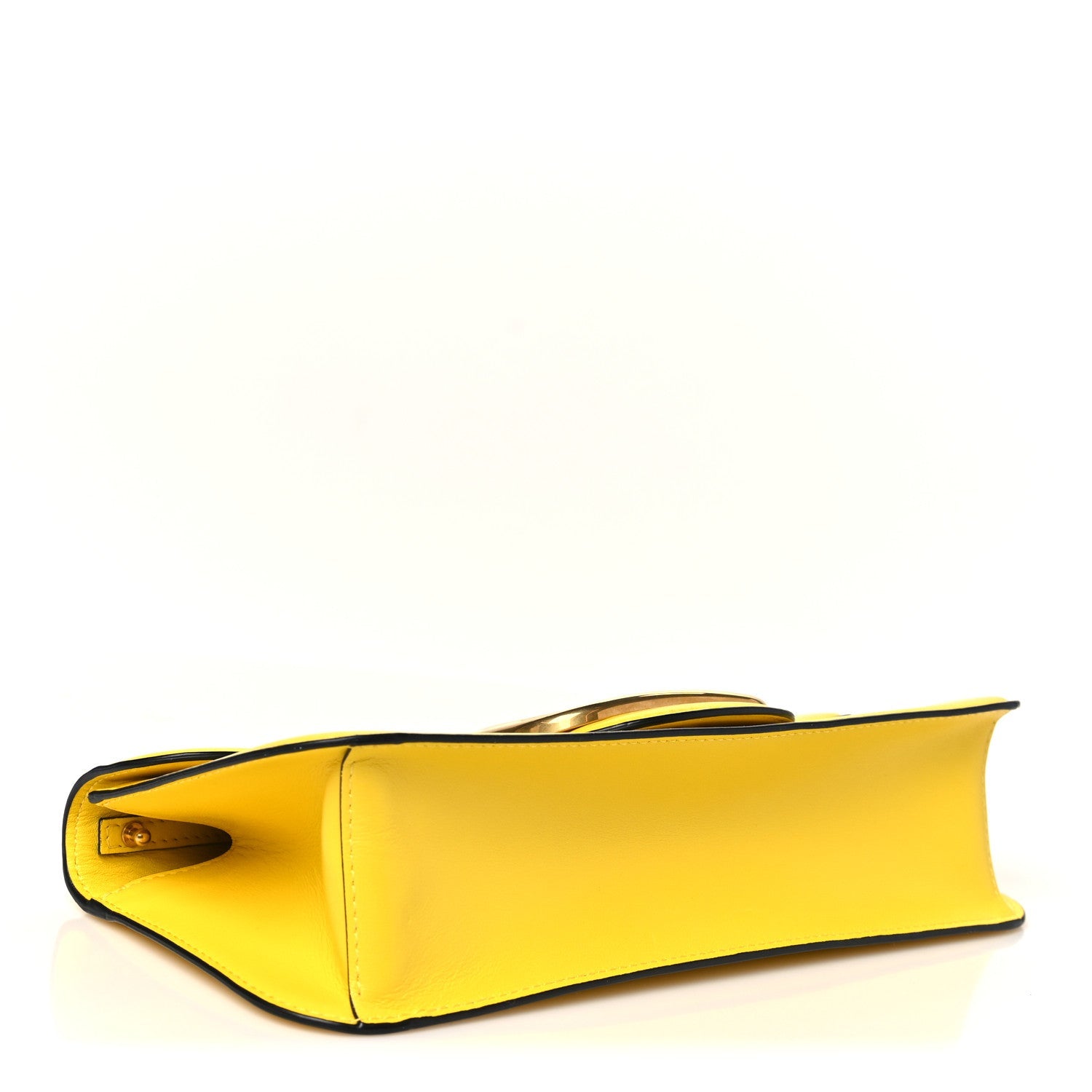 Calfskin Vlogo Loco Shoulder Bag Bright Lemon