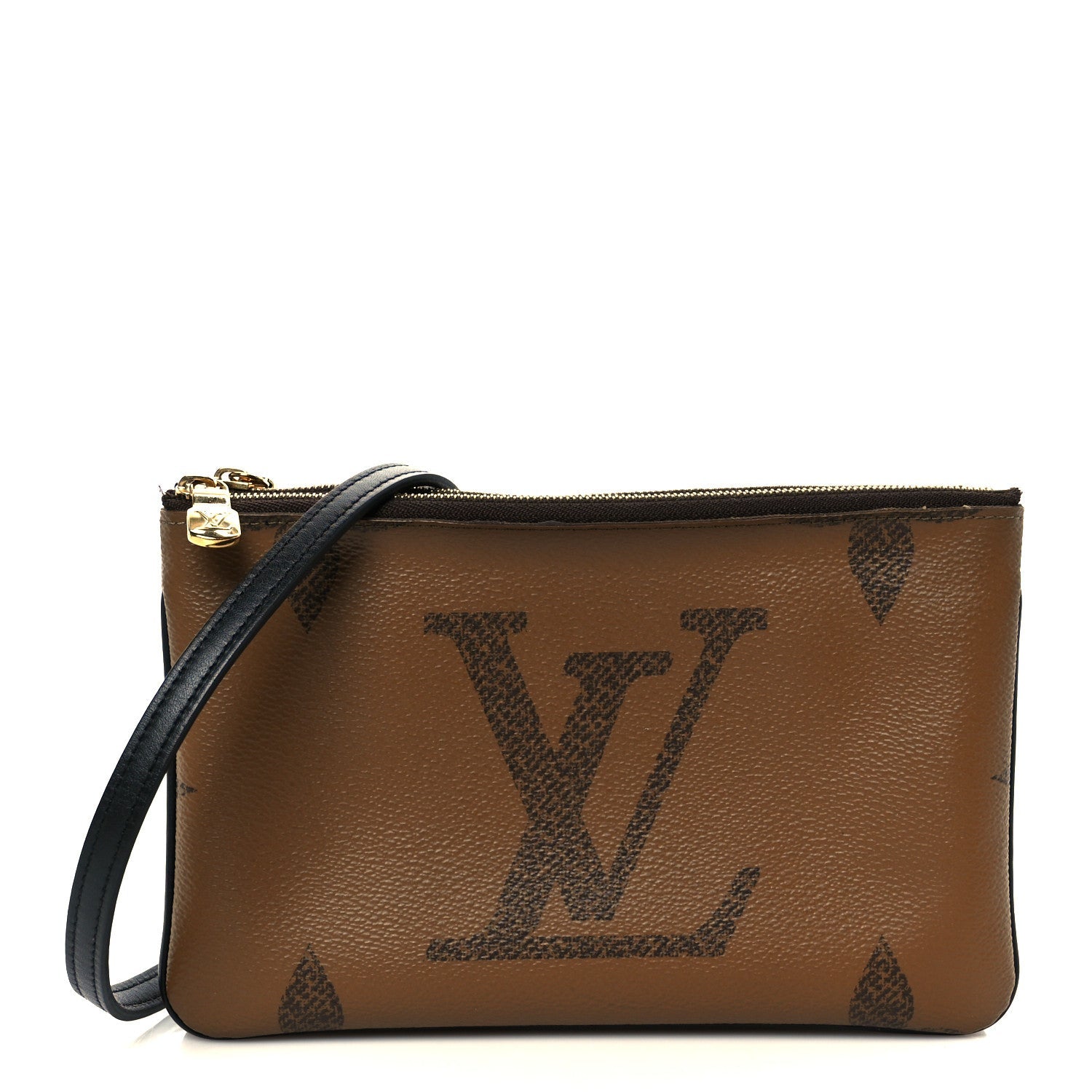Reverse Monogram Giant Double Zip Pochette