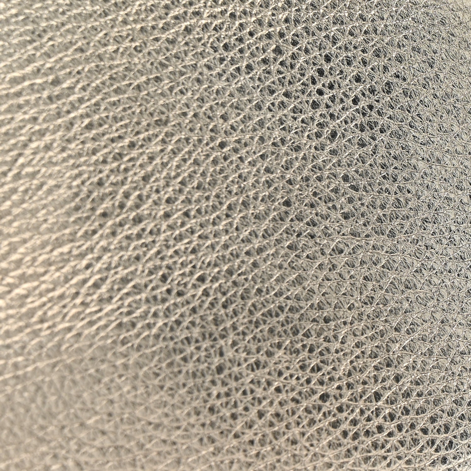 Metallic Vitello Daino Pushlock Shoulder Bag Peltro