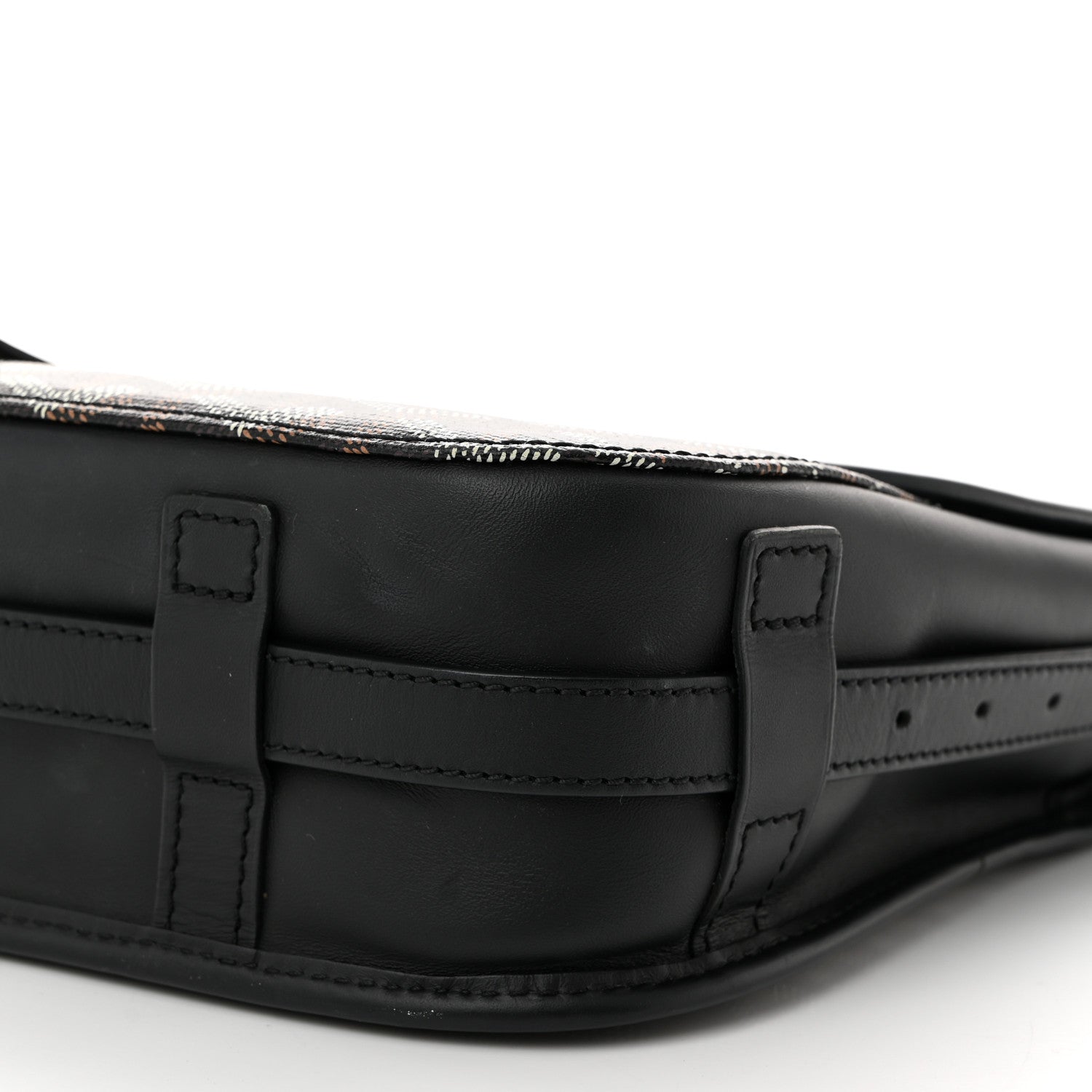 Goyardine Belvedere II MM Messenger Bag Black