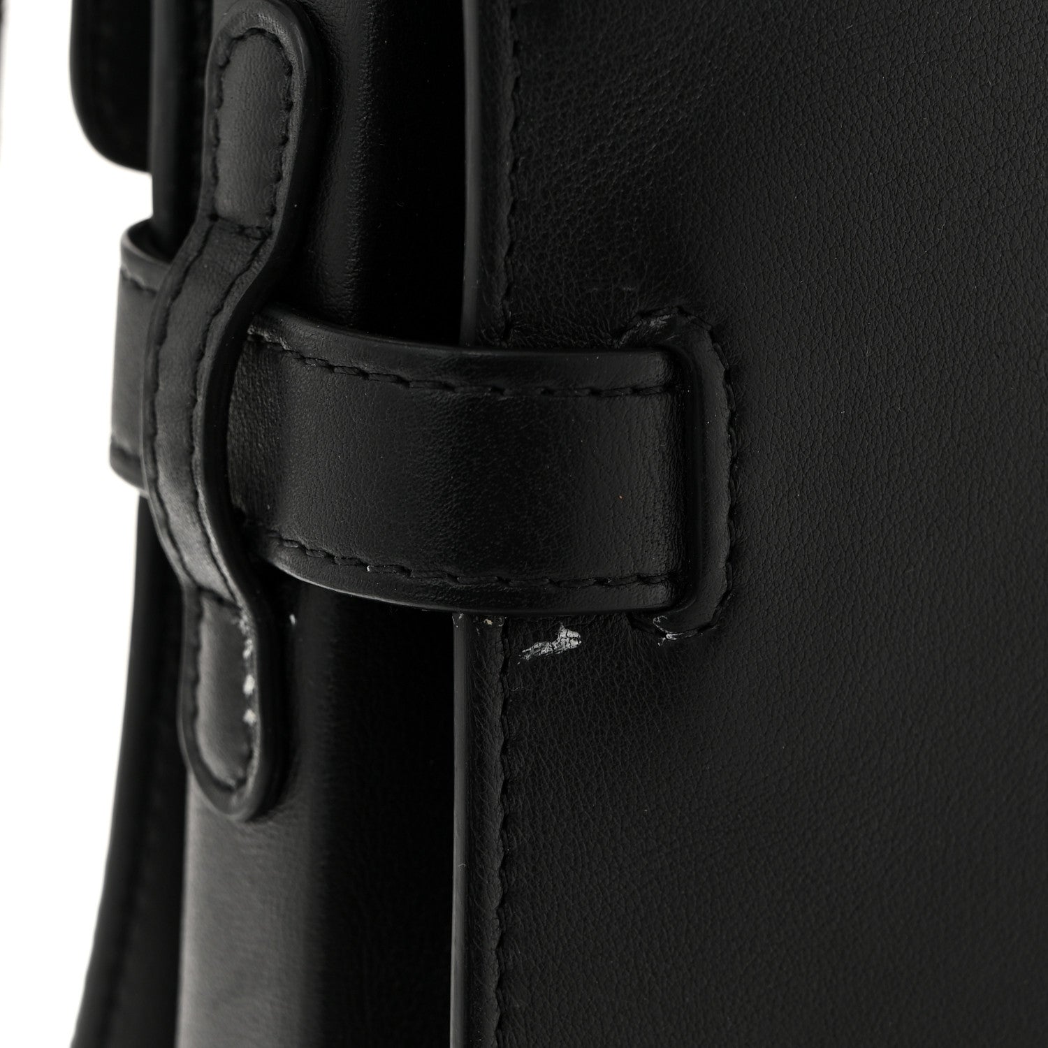 Calfskin MM Tempete Satchel Black