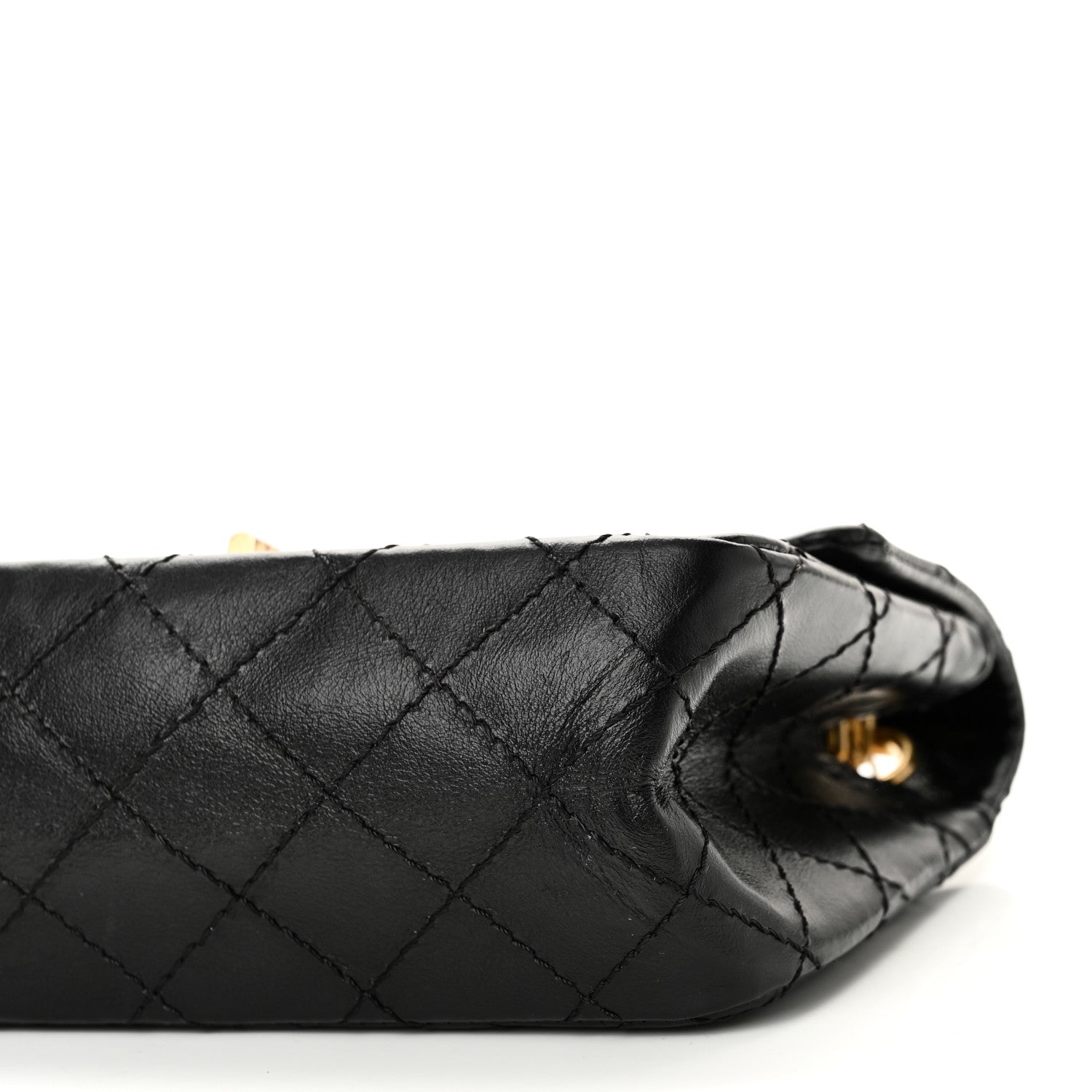 Aged Calfskin Quilted 2.55 Reissue Mini Flap Black