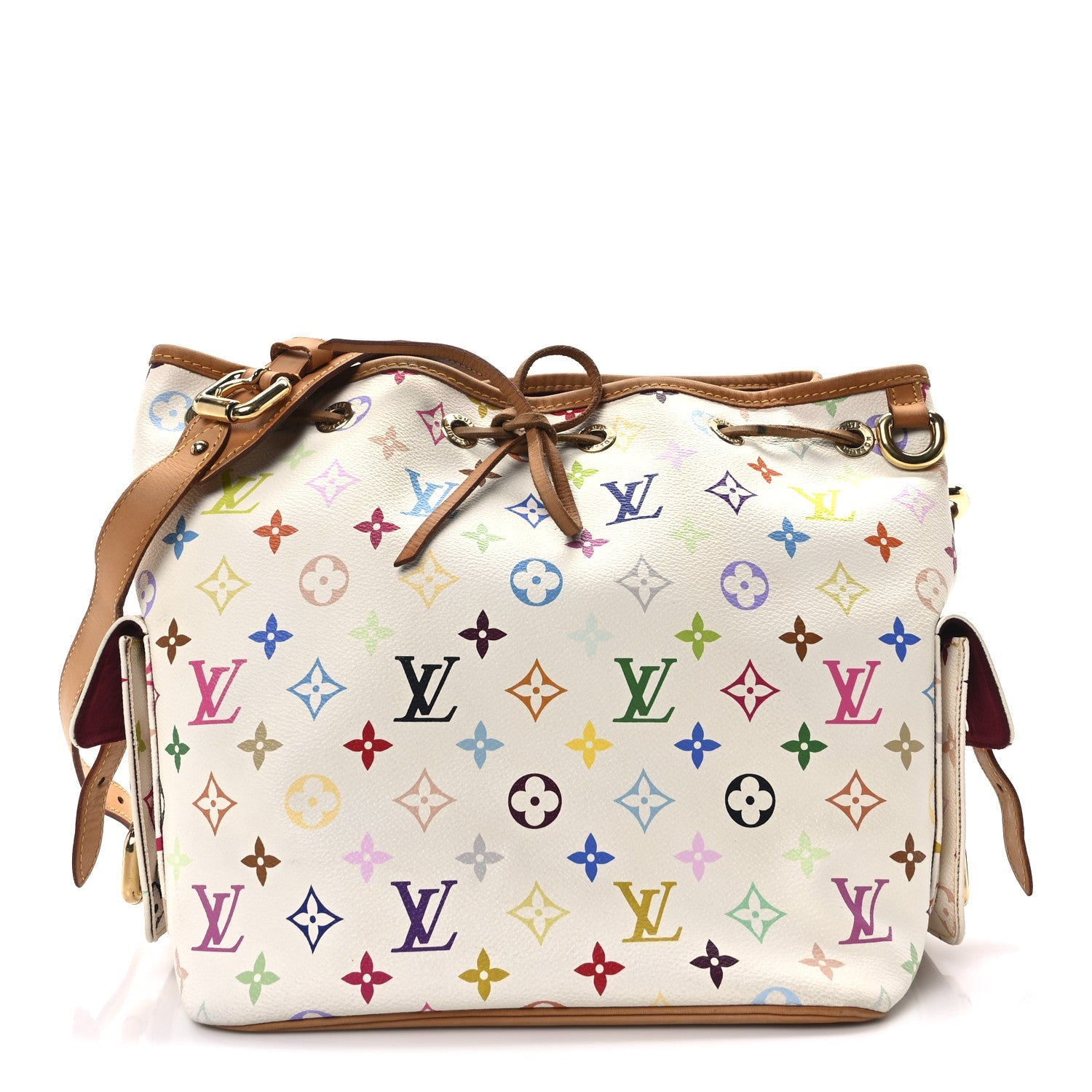 Monogram Multicolor Petit Noe White