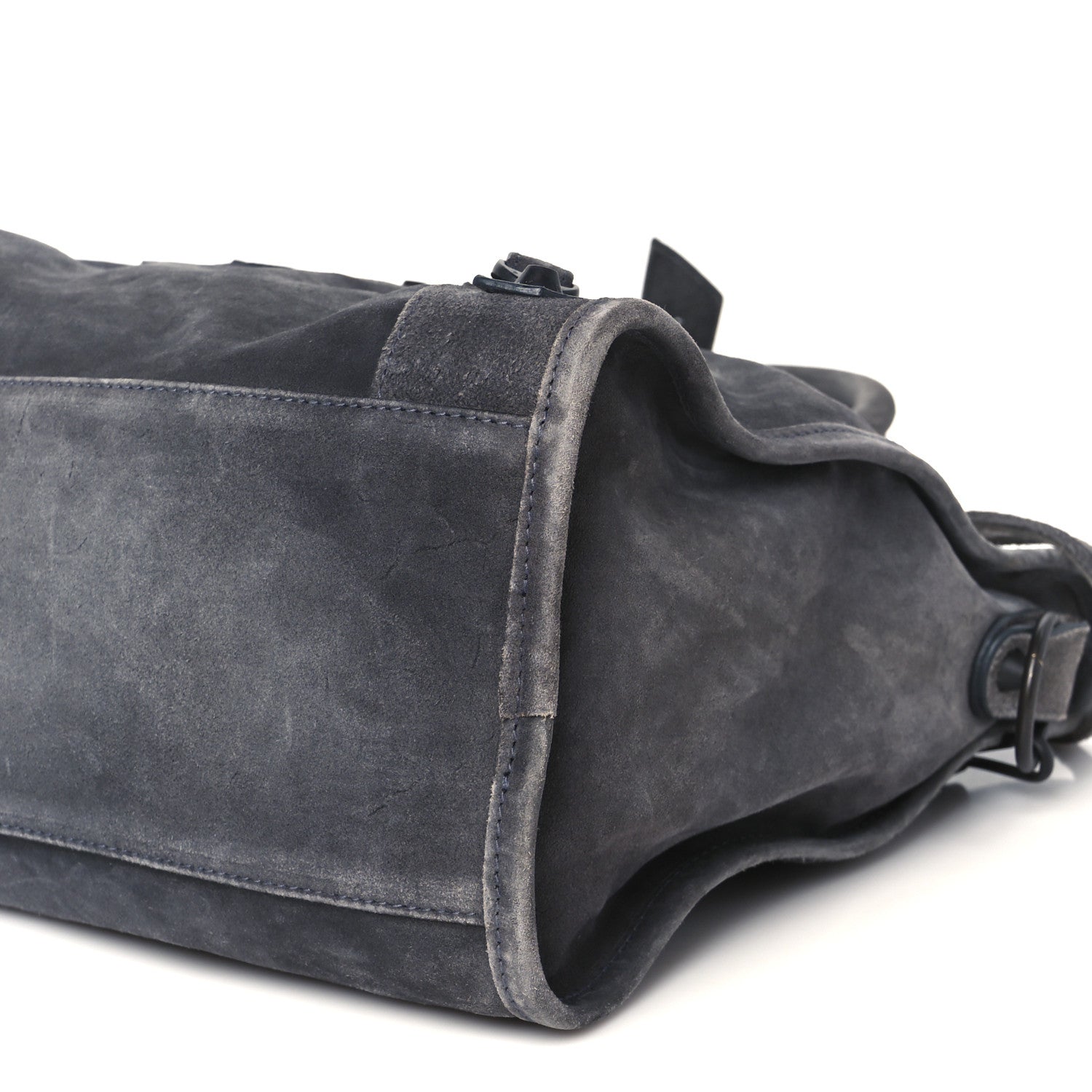 Suede Calfskin Classic Hardware Medium Le City Storm Grey