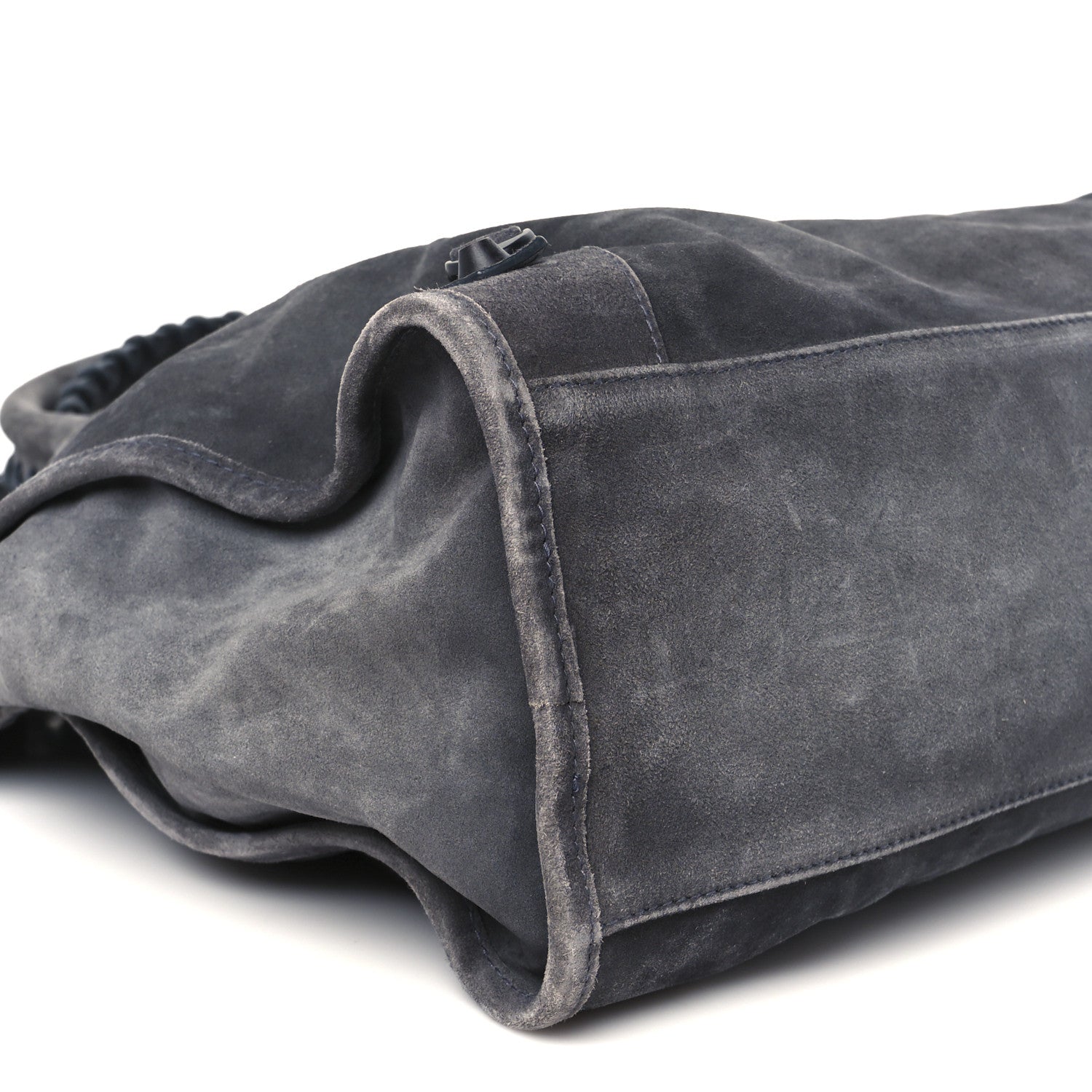 Suede Calfskin Classic Hardware Medium Le City Storm Grey