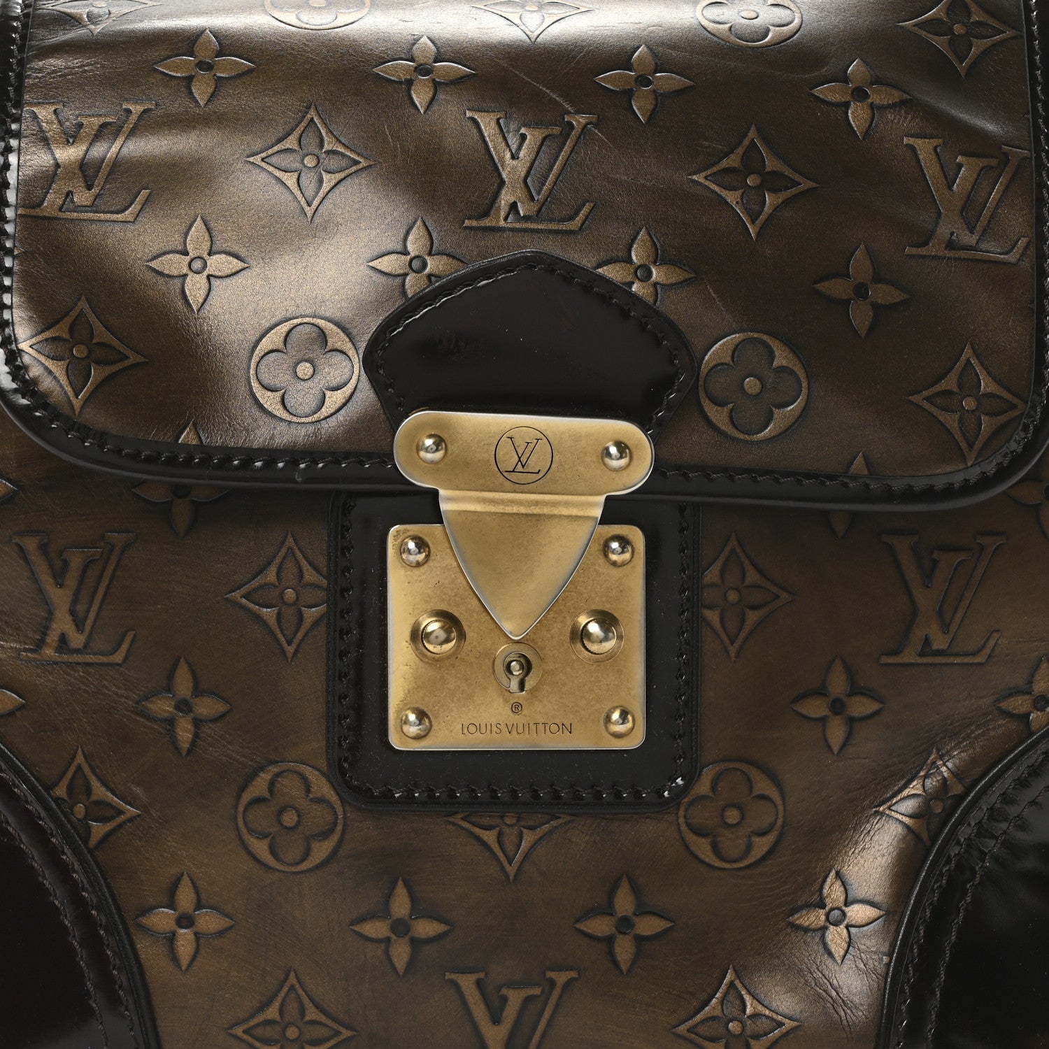 Monogram Embossed Sergent PM Bronze