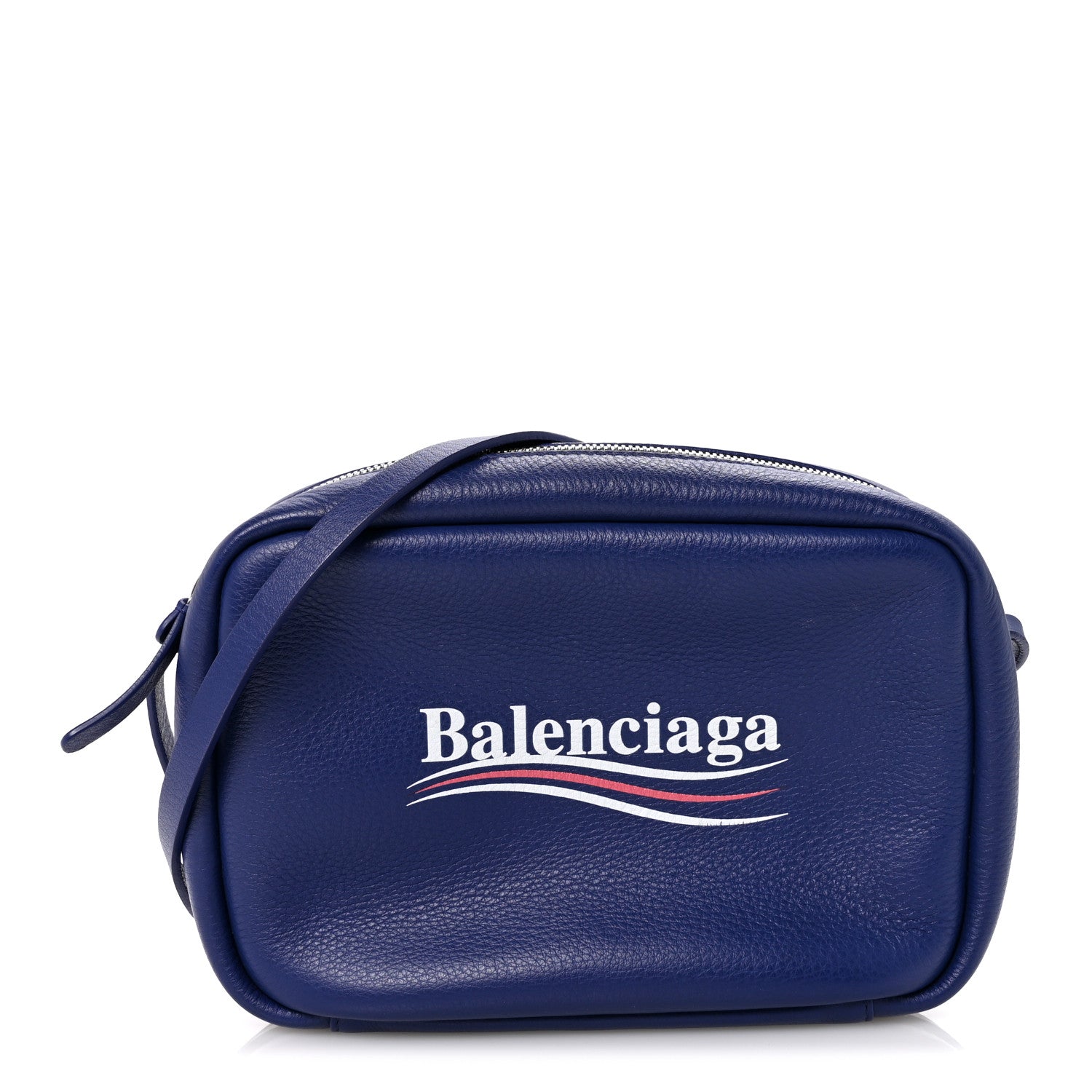 Calfskin Political Campaign Logo S Everyday Camera Bag Bleu