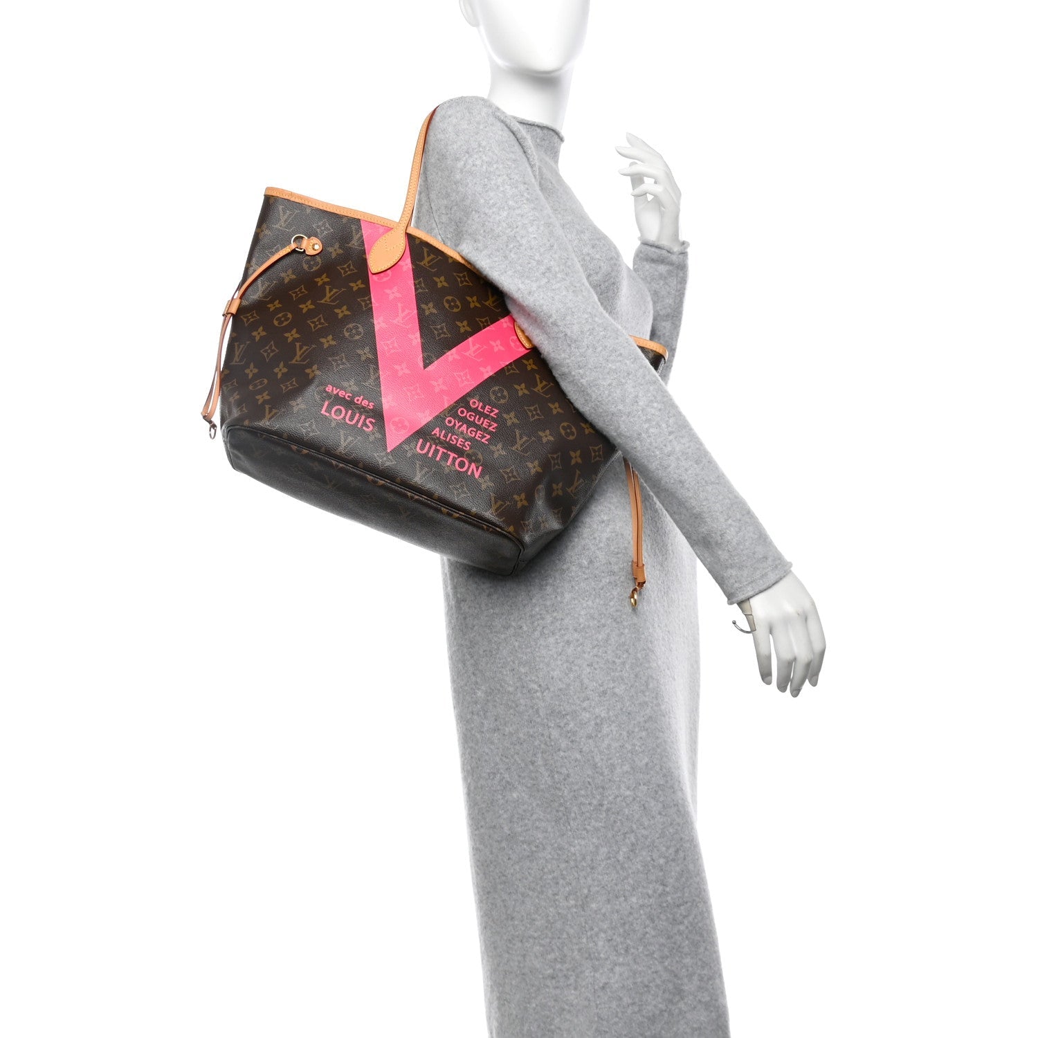 Monogram V Neverfull MM Grenade