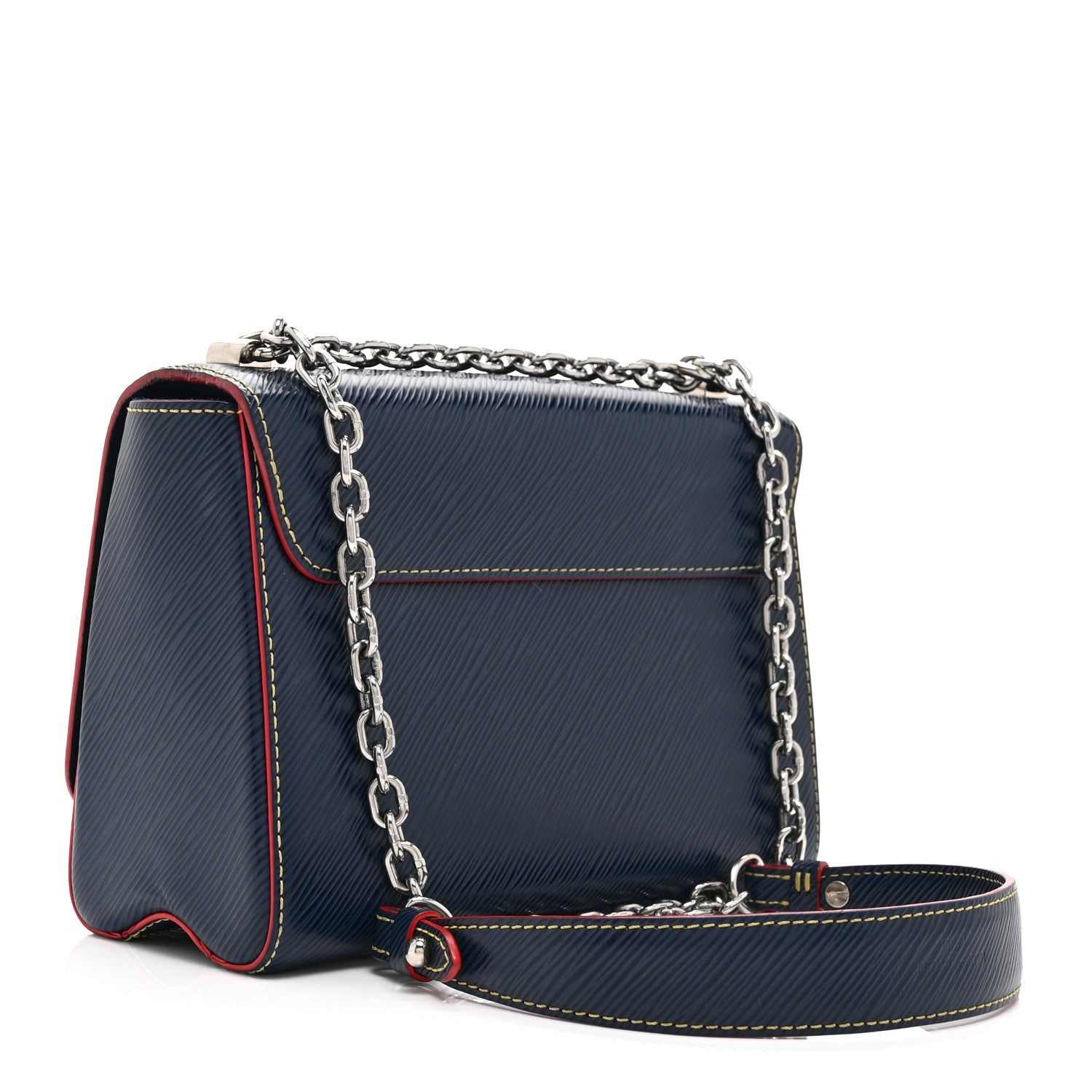 Epi Twist Shoulder Bag MM Indigo Piment