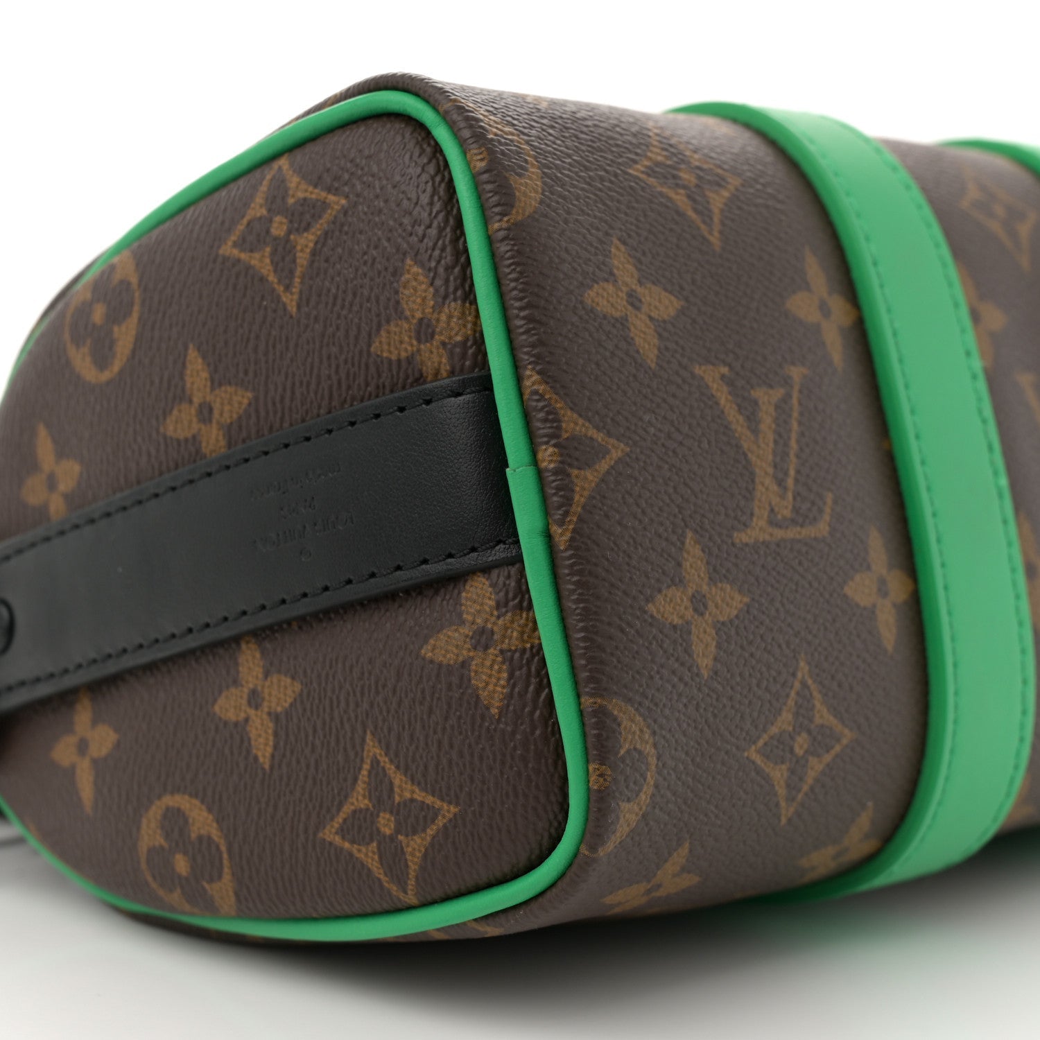 Monogram Macassar Keepall Bandouliere 25 Minty Green