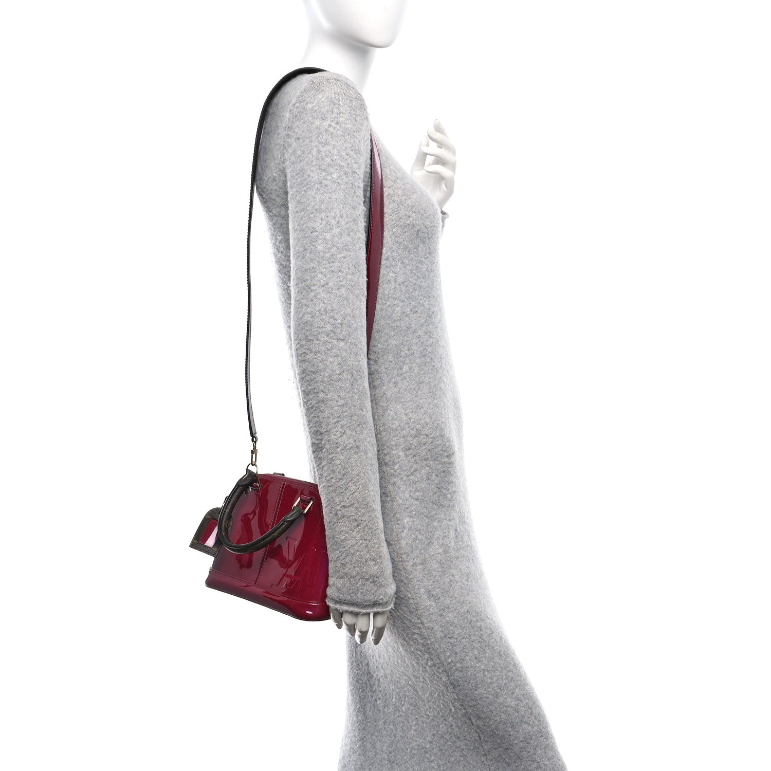 Patent Monogram Alma BB Magenta