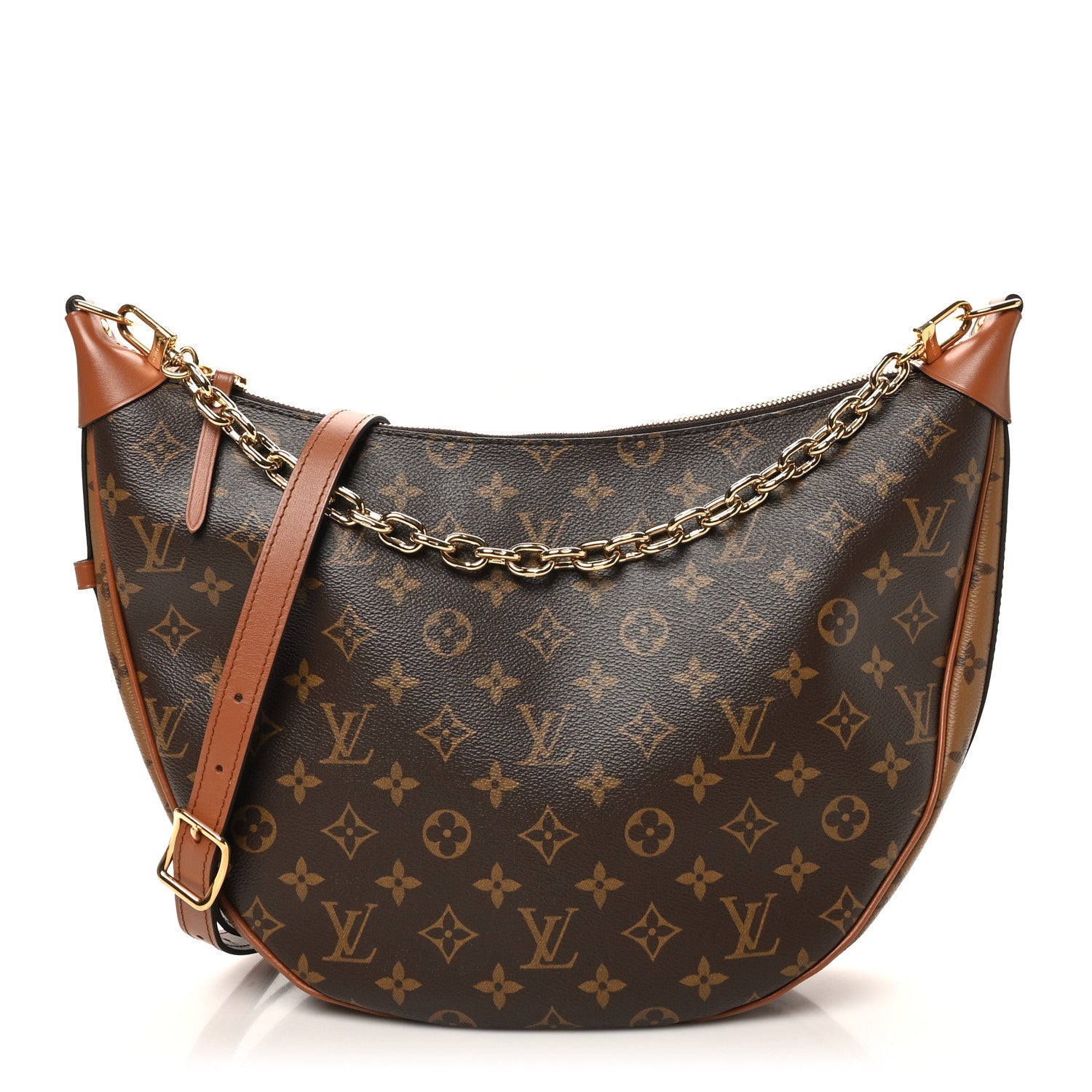 Reverse Monogram Loop Hobo