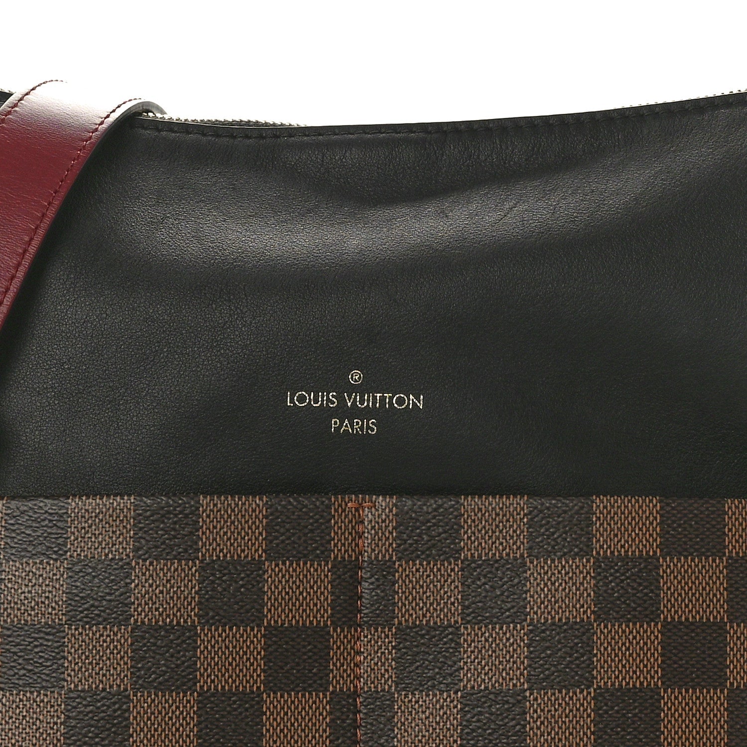 Damier Ebene Calfskin Maida Black