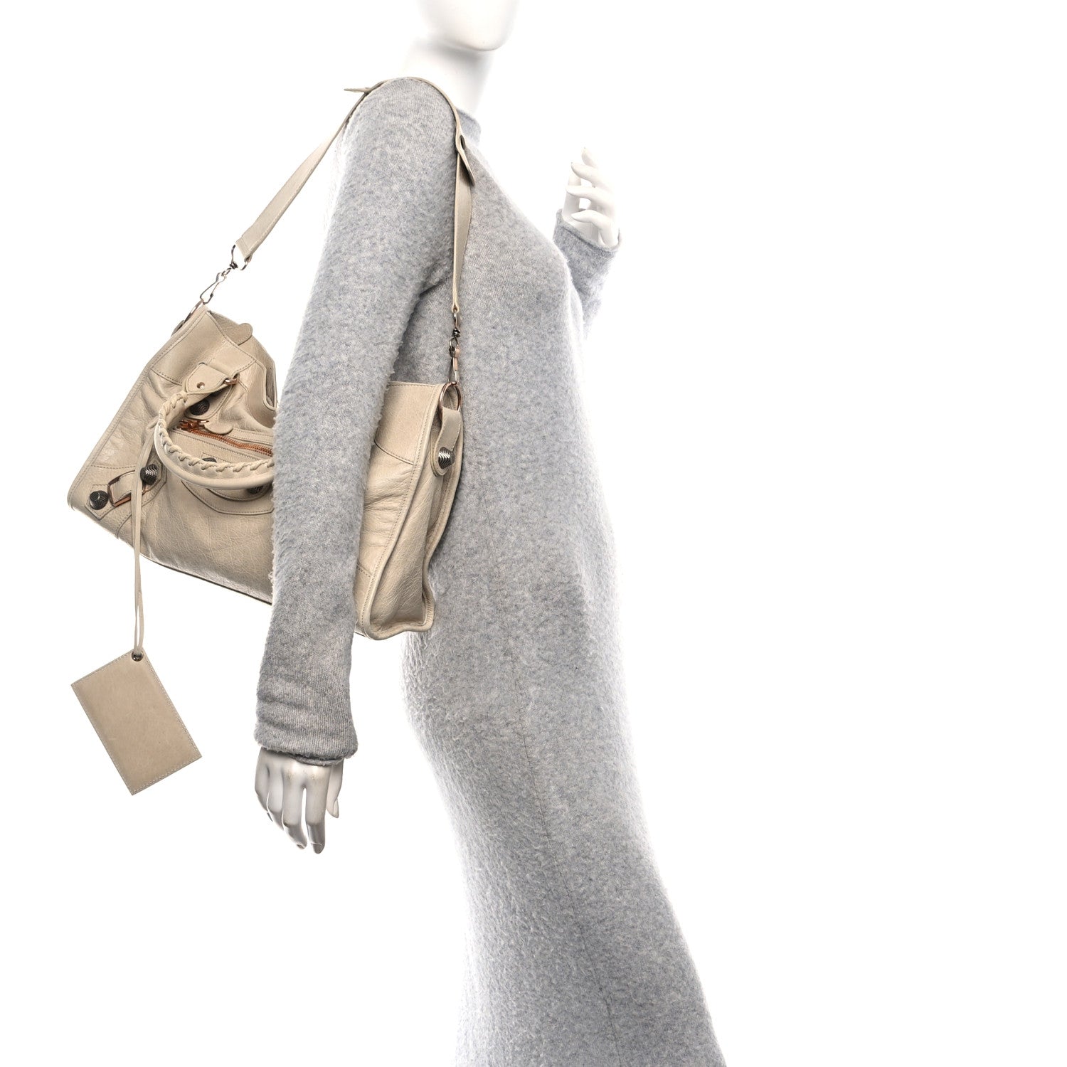 Agneau Giant 21 Rose Gold Hardware City Praline