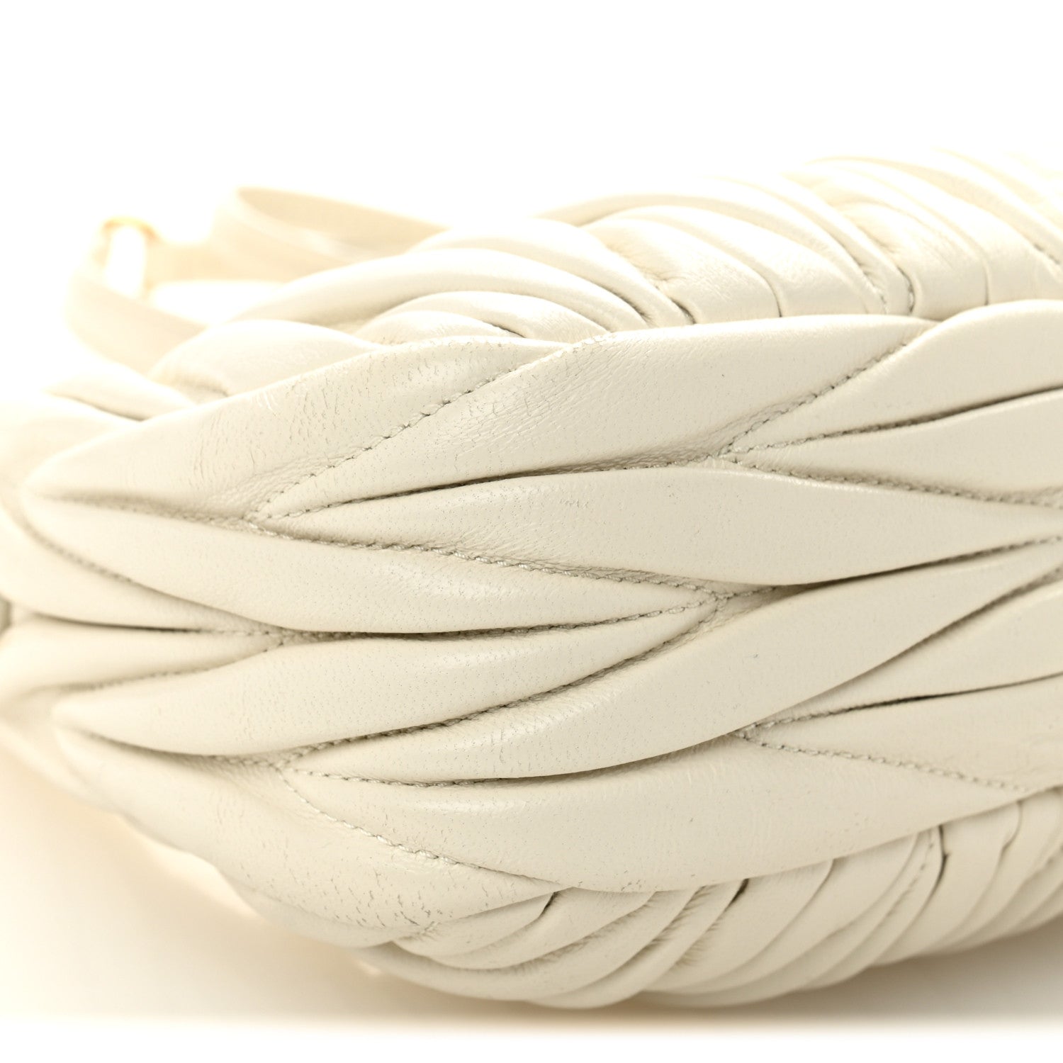 Nappa Matelasse Mini Wander Hobo White