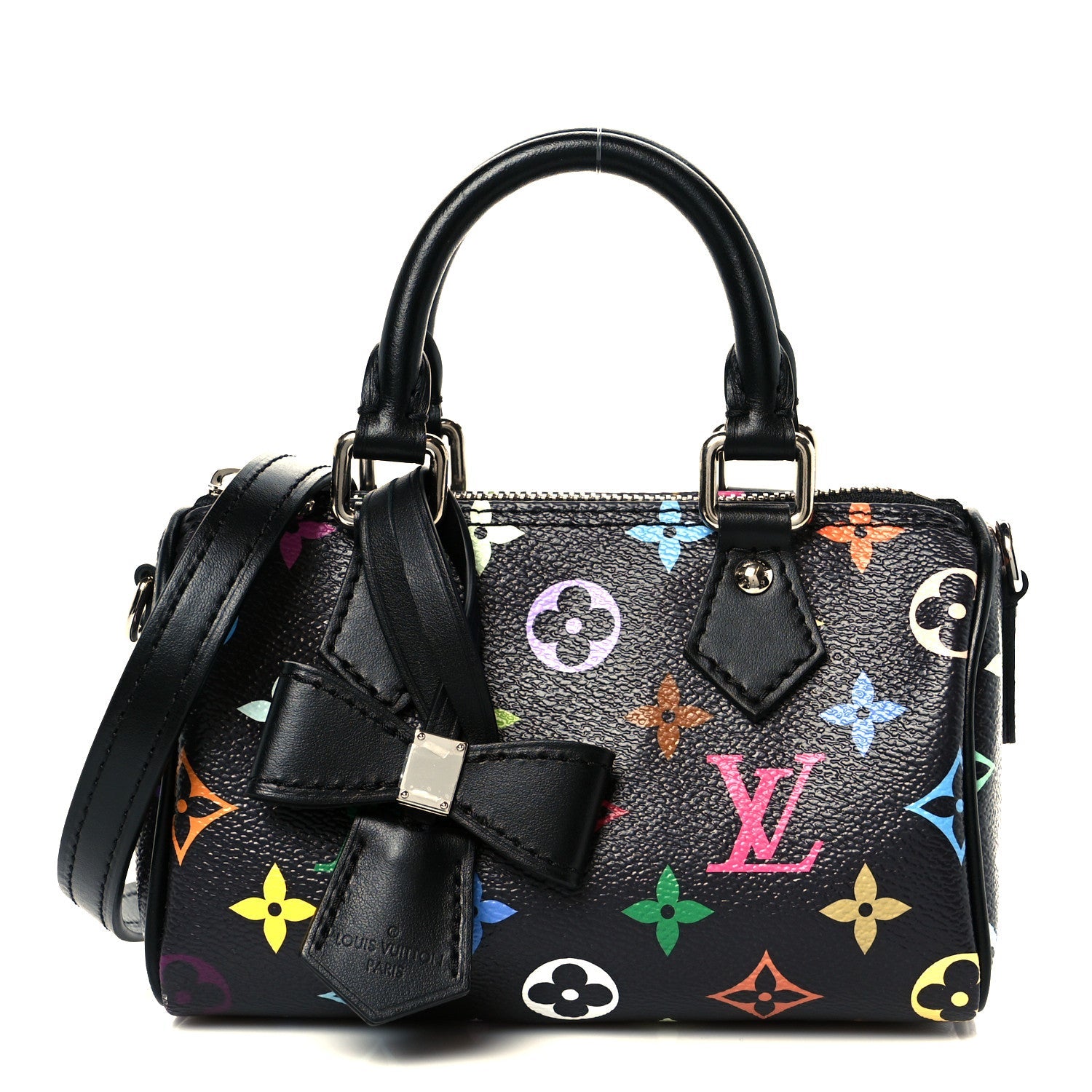 LV X TM Monogram Multicolor Nano Speedy Black