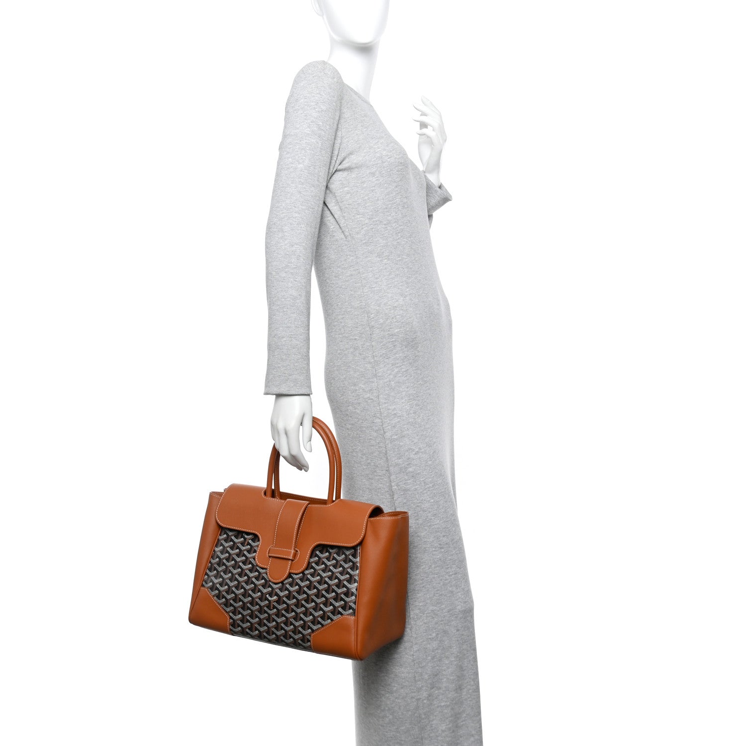 Goyardine Saigon Tote Black Gold