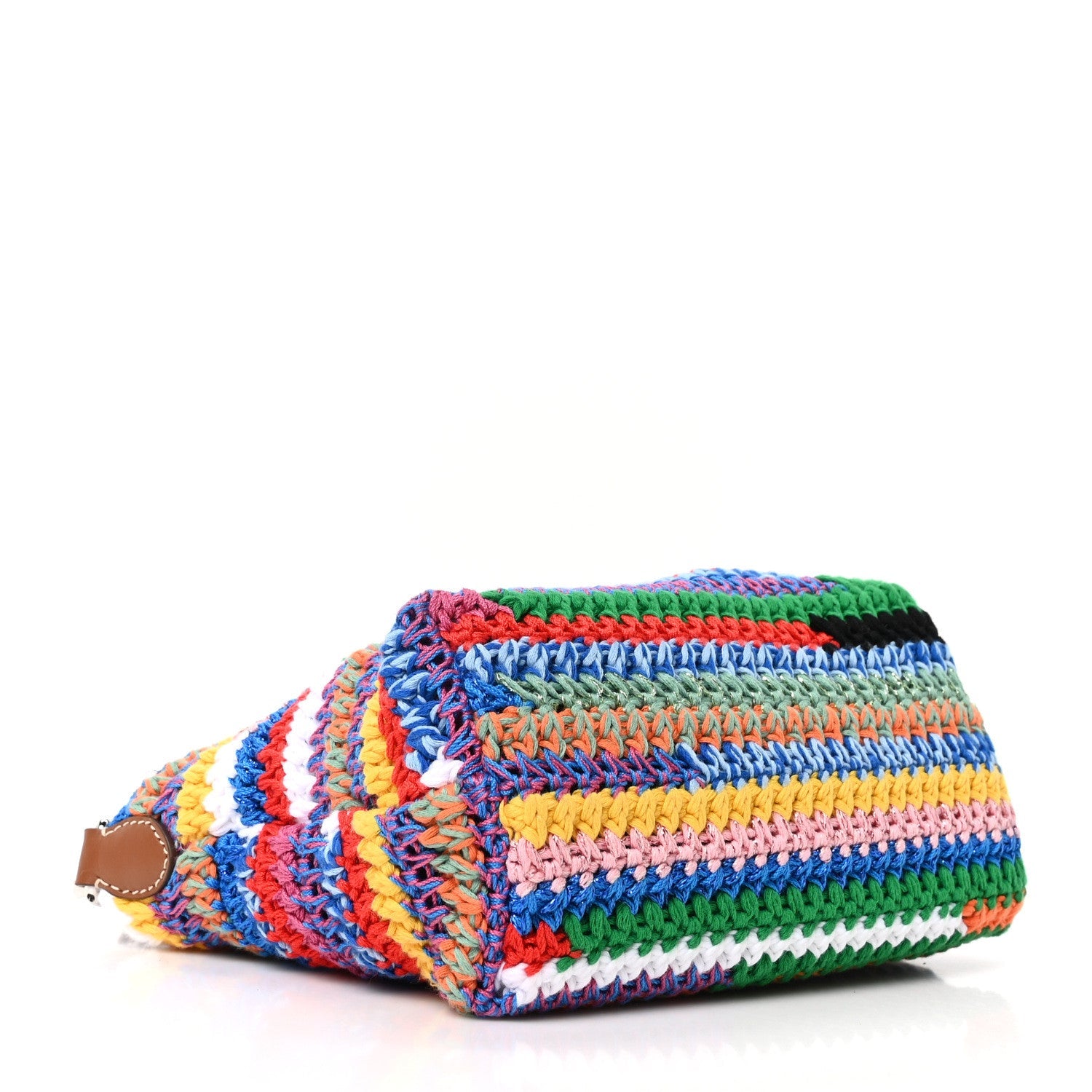 Fabric Crochet Pouch Multicolor