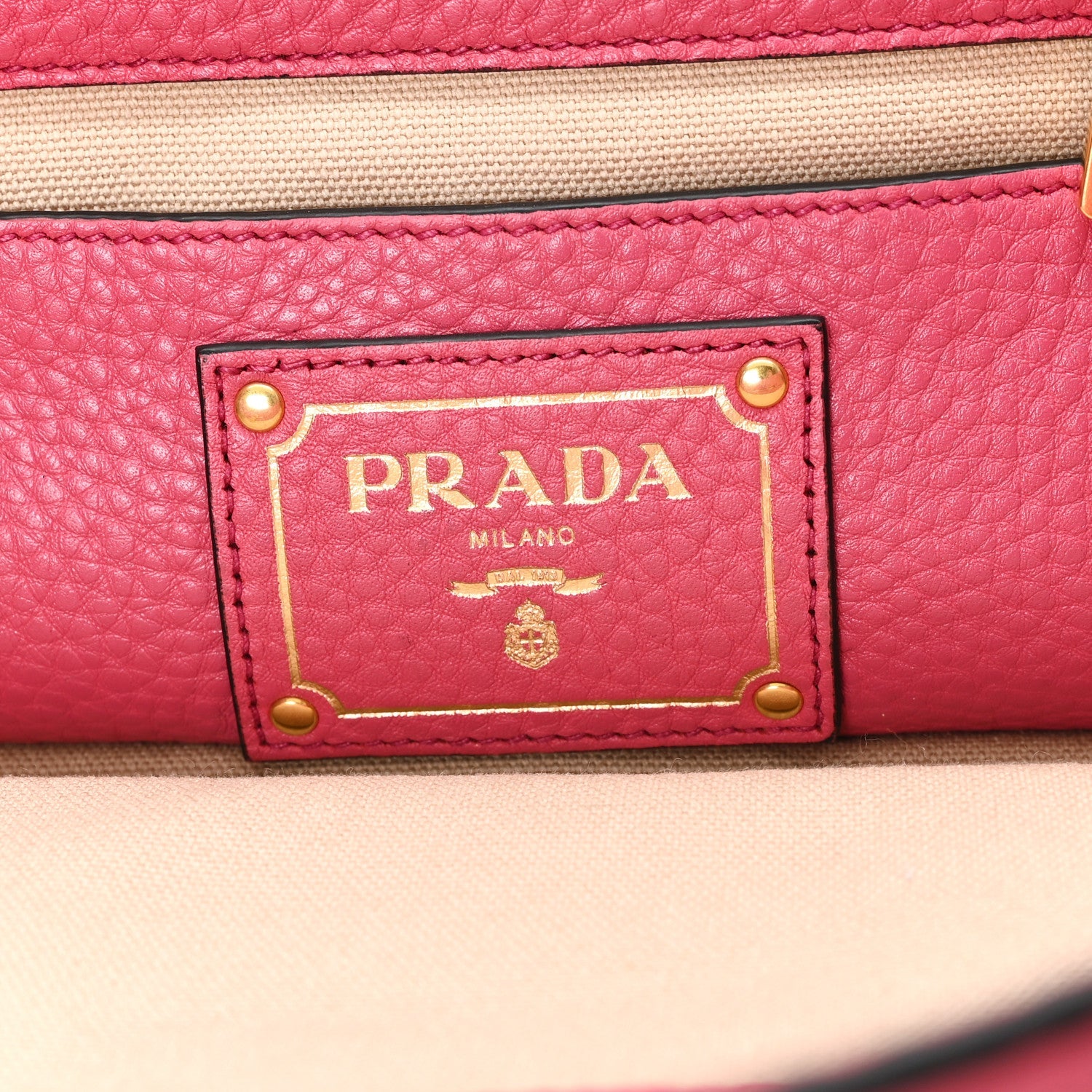 Vitello Daino Shopping Tote Peonia