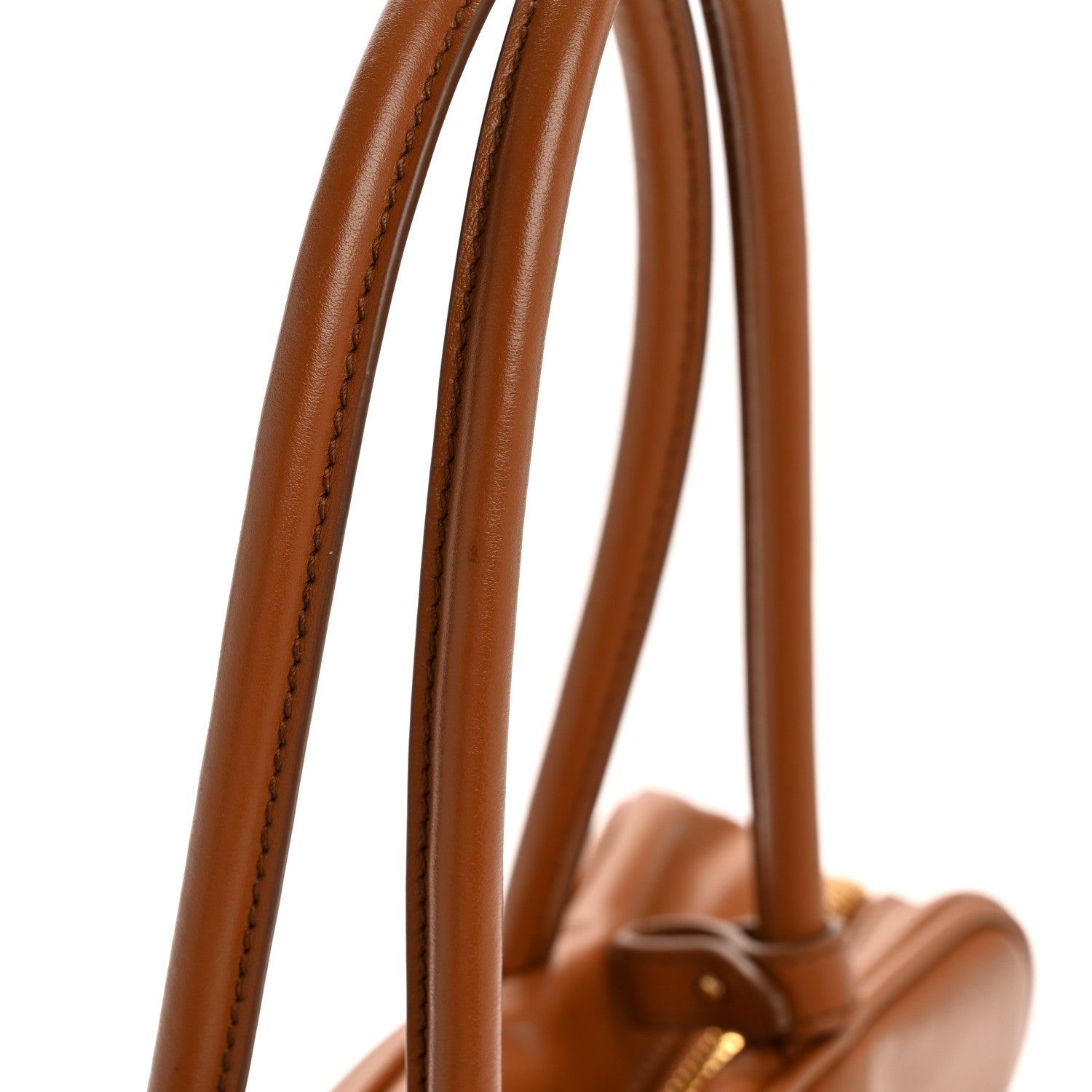 Soft Calf Softy Large Beau Top Handle Bag Cognac