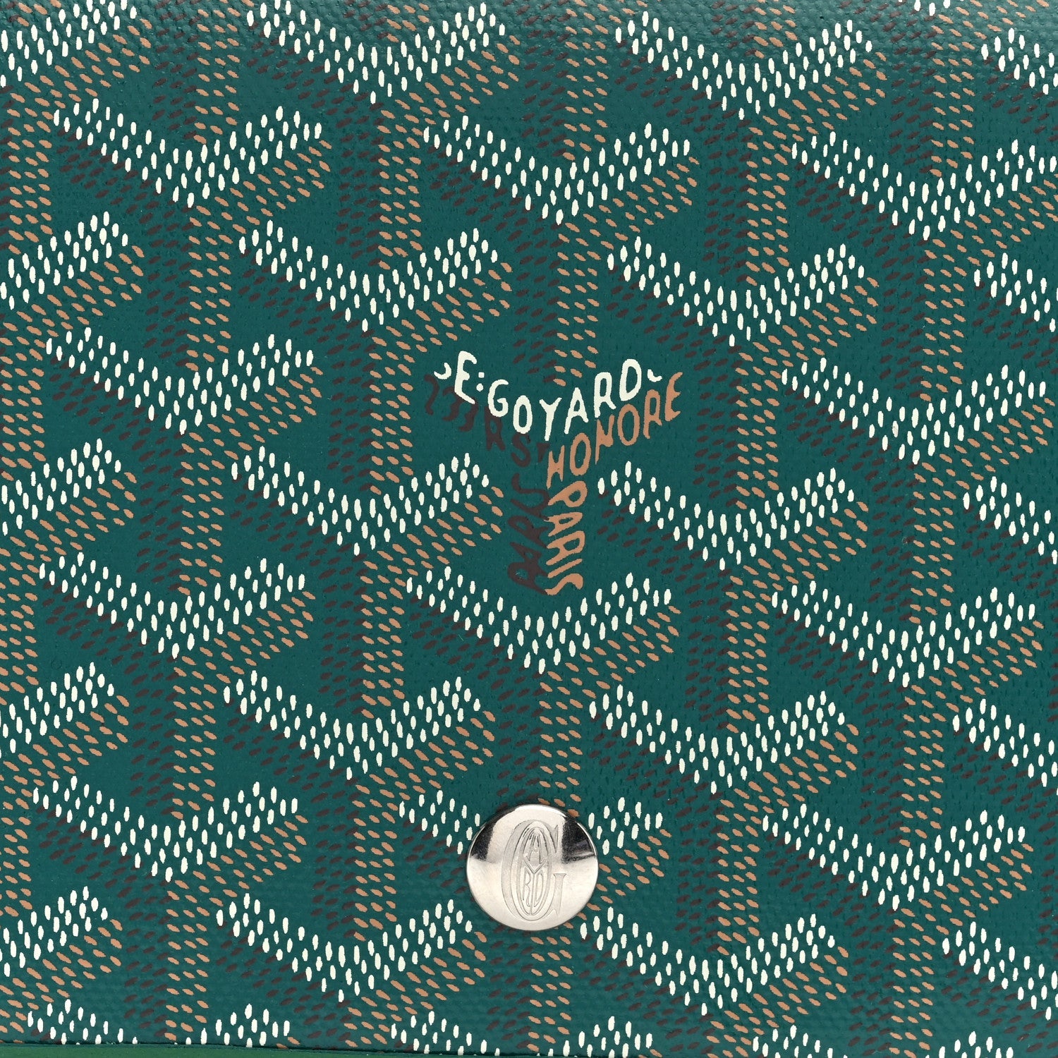 Goyardine Plumet Wallet Clutch Green