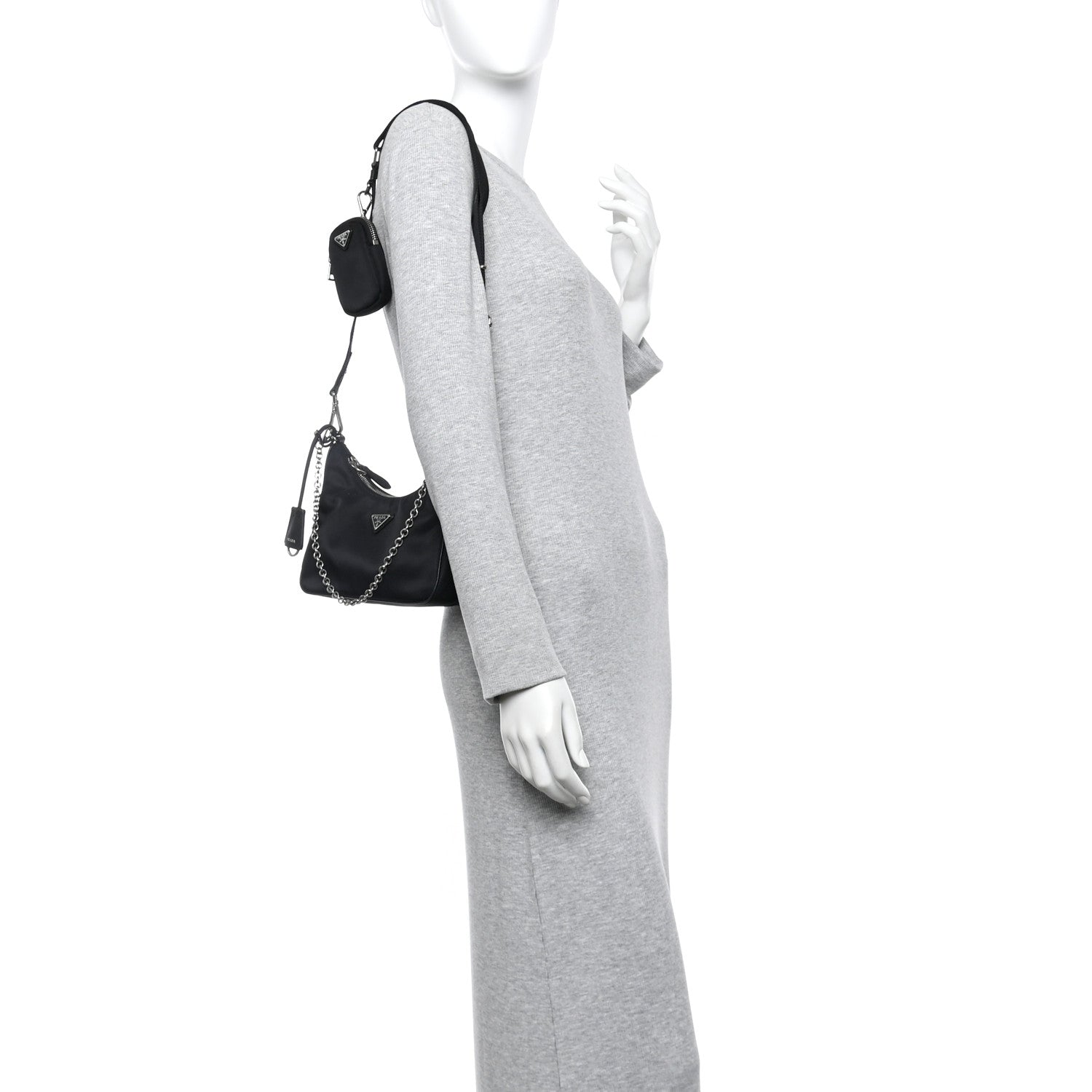 Nylon Re-Edition 2005 Shoulder Bag Black