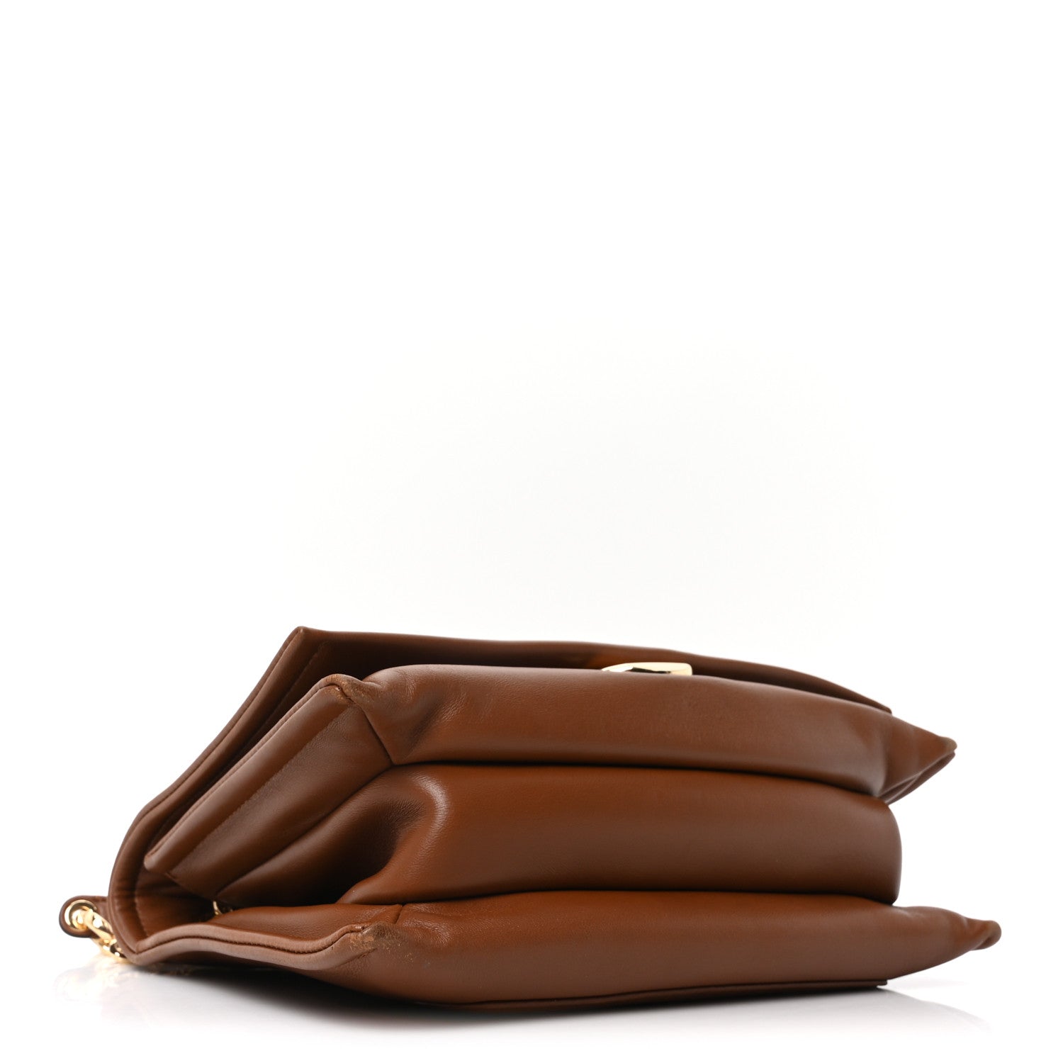 Nappa Vlogo Chain Bag Tobacco