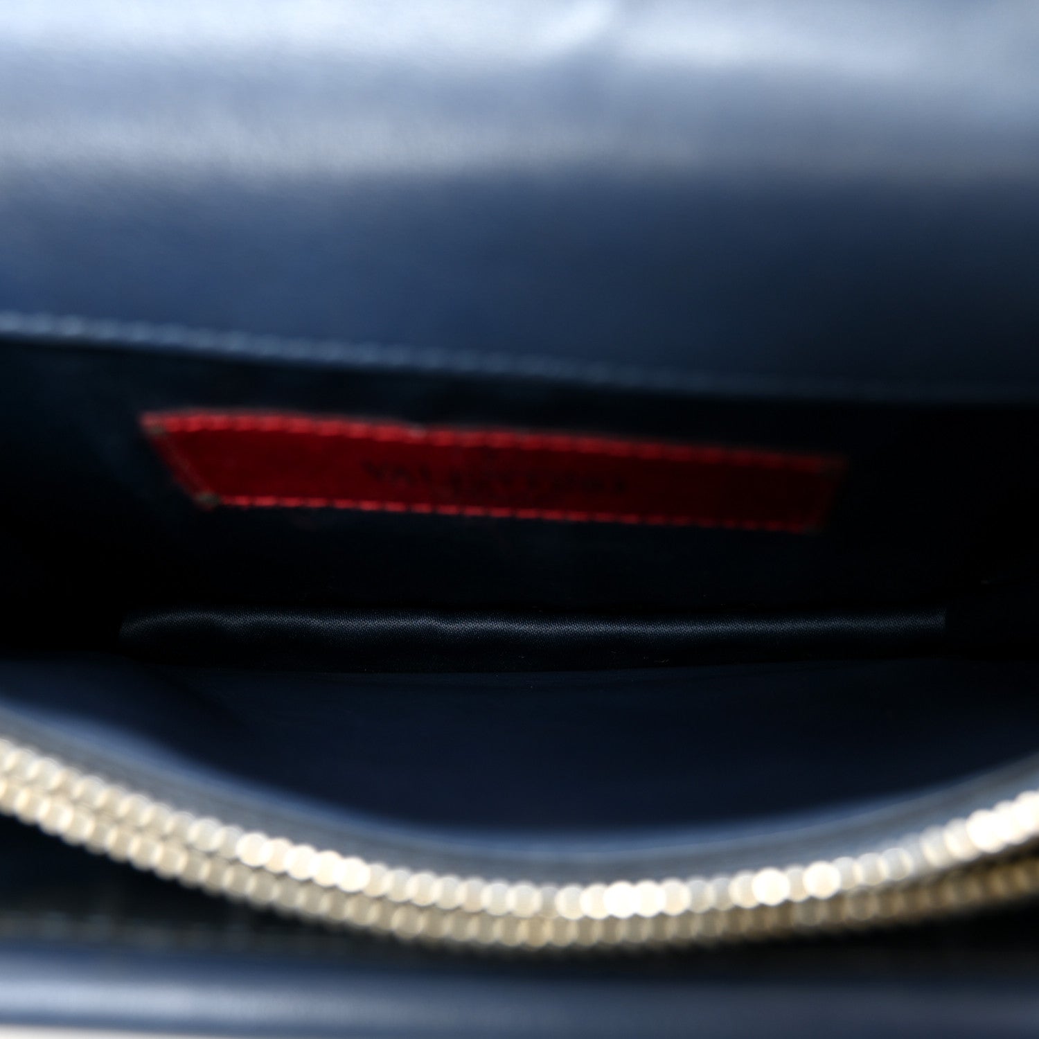 Calfskin Rockstud Wallet On Chain Marine