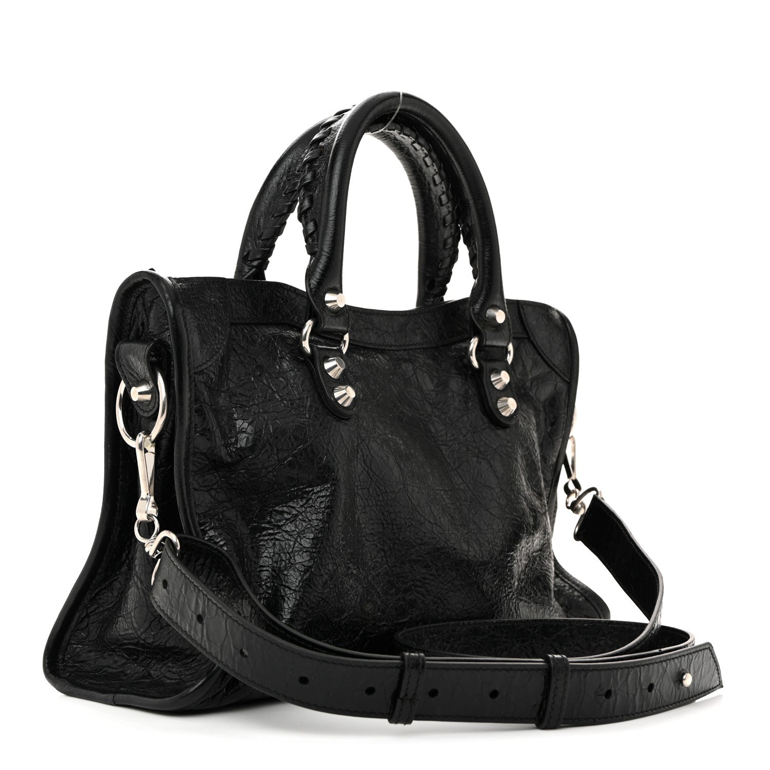 Agneau Arena Storico Silver Hardware Small Le City Black