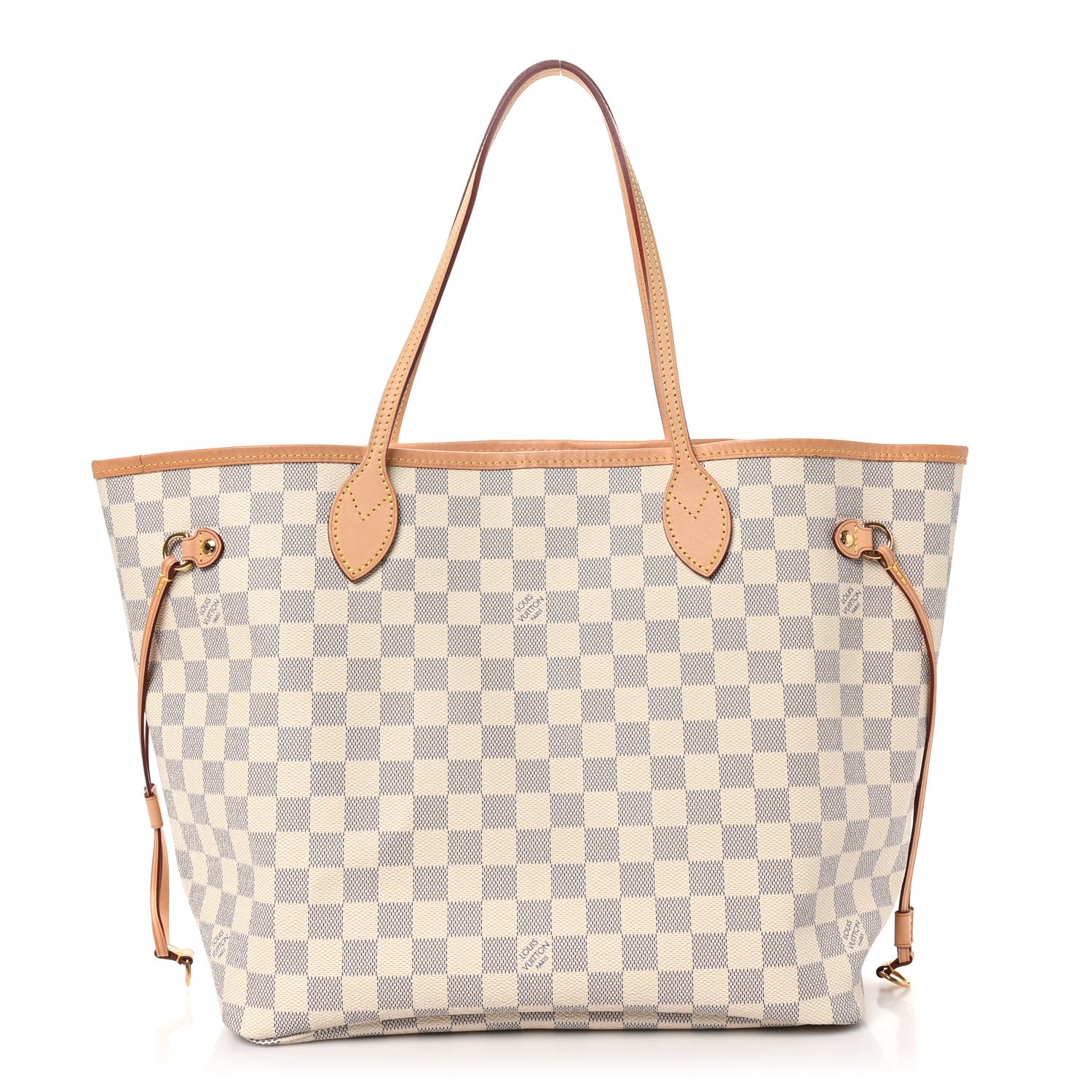 Damier Azur Neo Neverfull MM Rose Ballerine