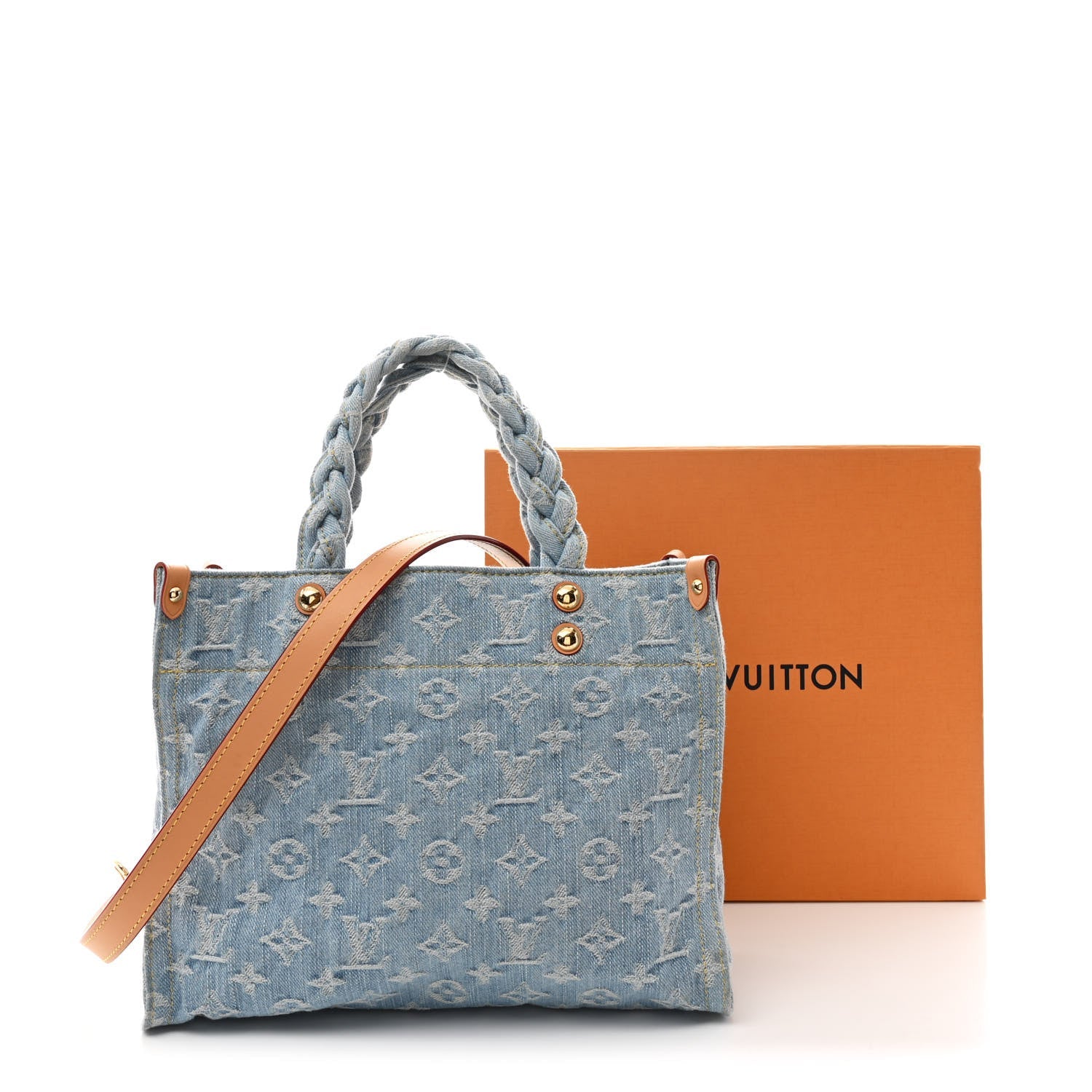 Monogram Washed Denim Let Go PM Sky Blue