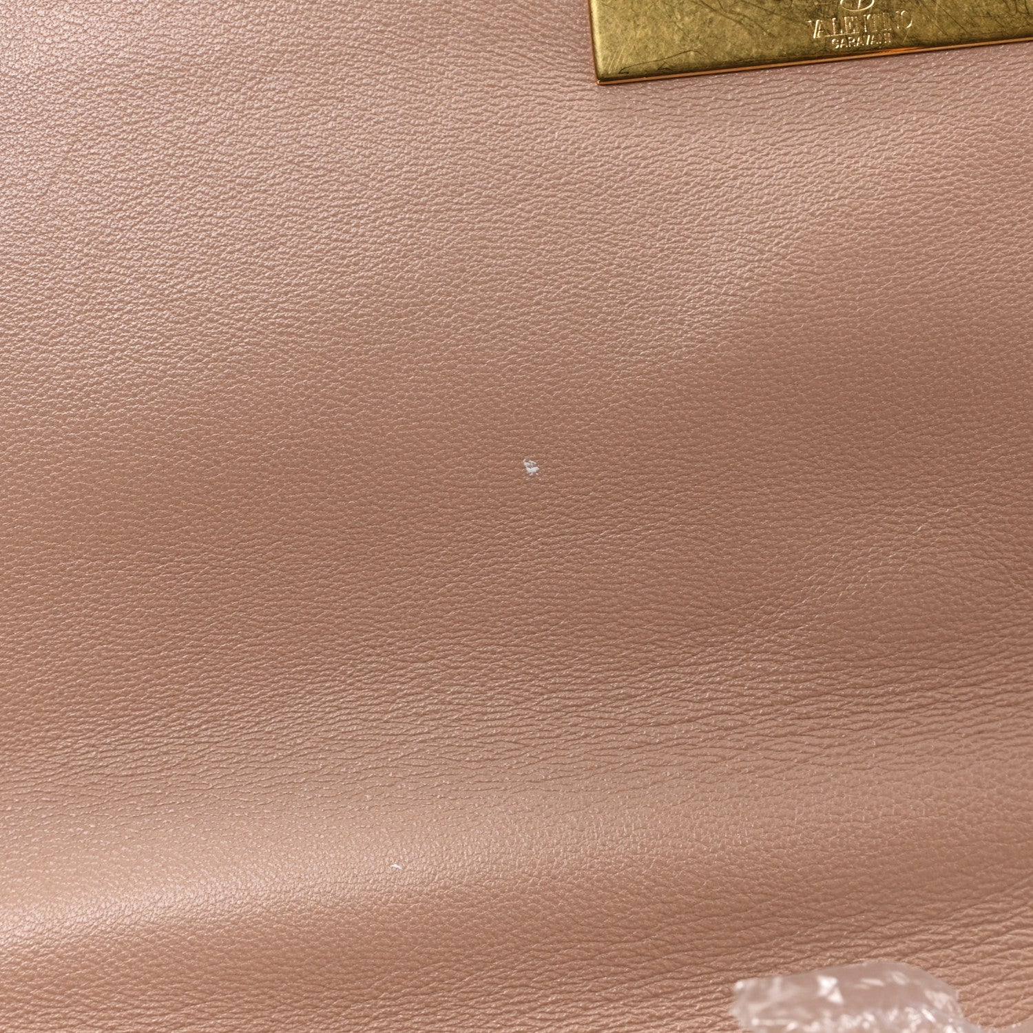 Nappa Large Roman Stud Shoulder Bag Rose Cannelle