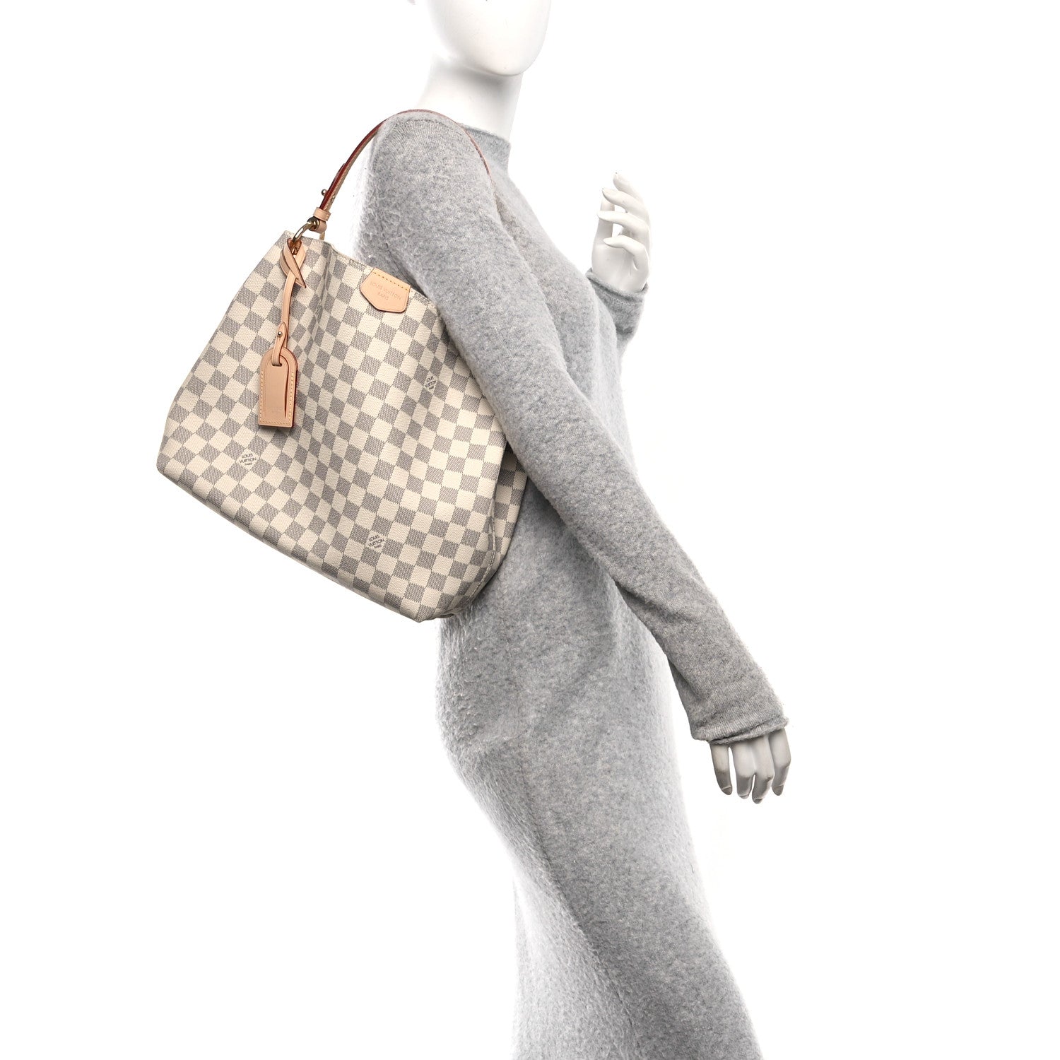Damier Azur Graceful PM Rose Ballerine