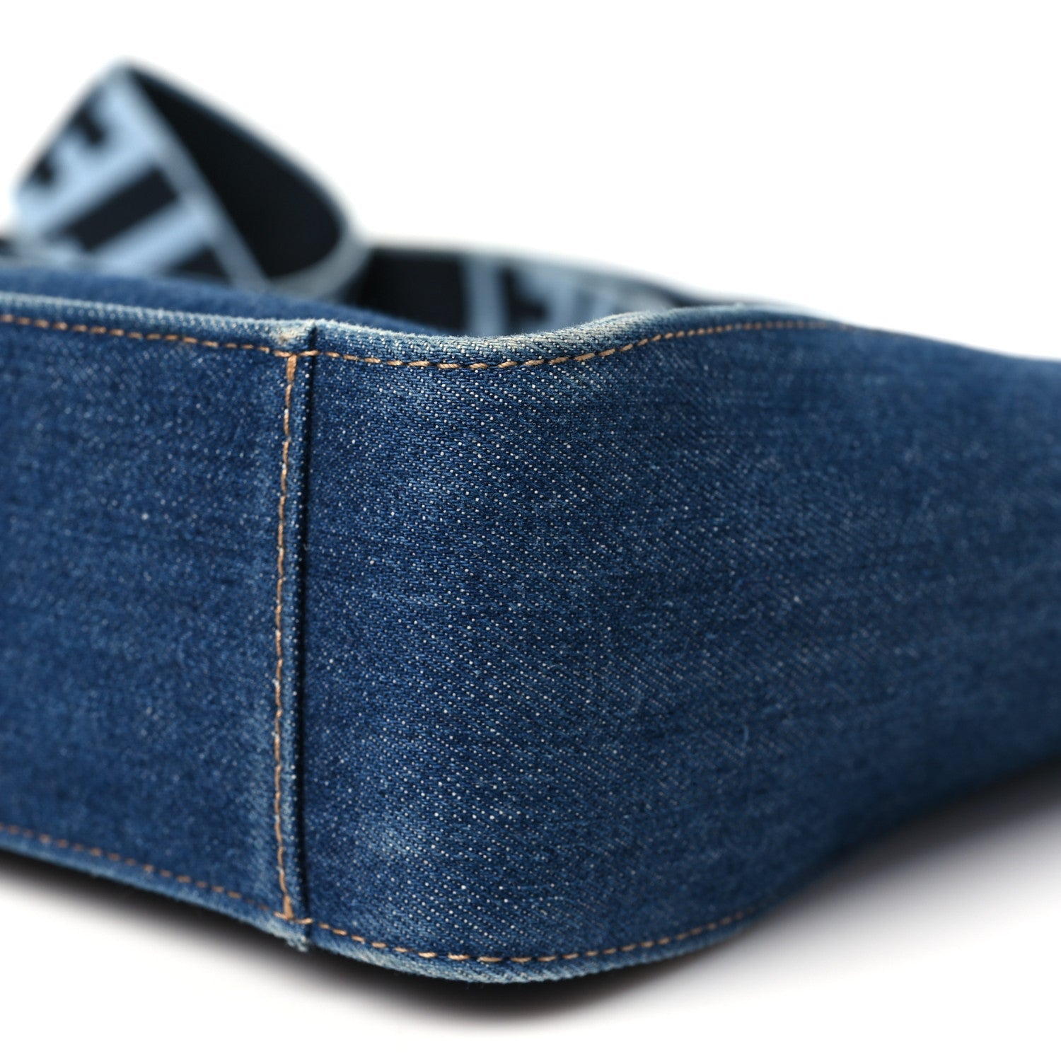 Eco Alter Denim Perforated Logo Mini Crossbody Orion Blue