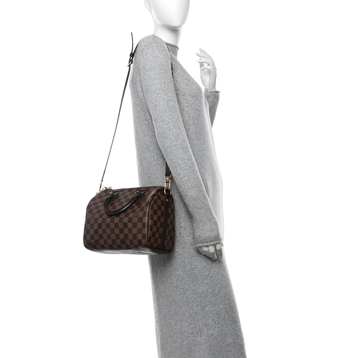 Damier Ebene Speedy Bandouliere 25