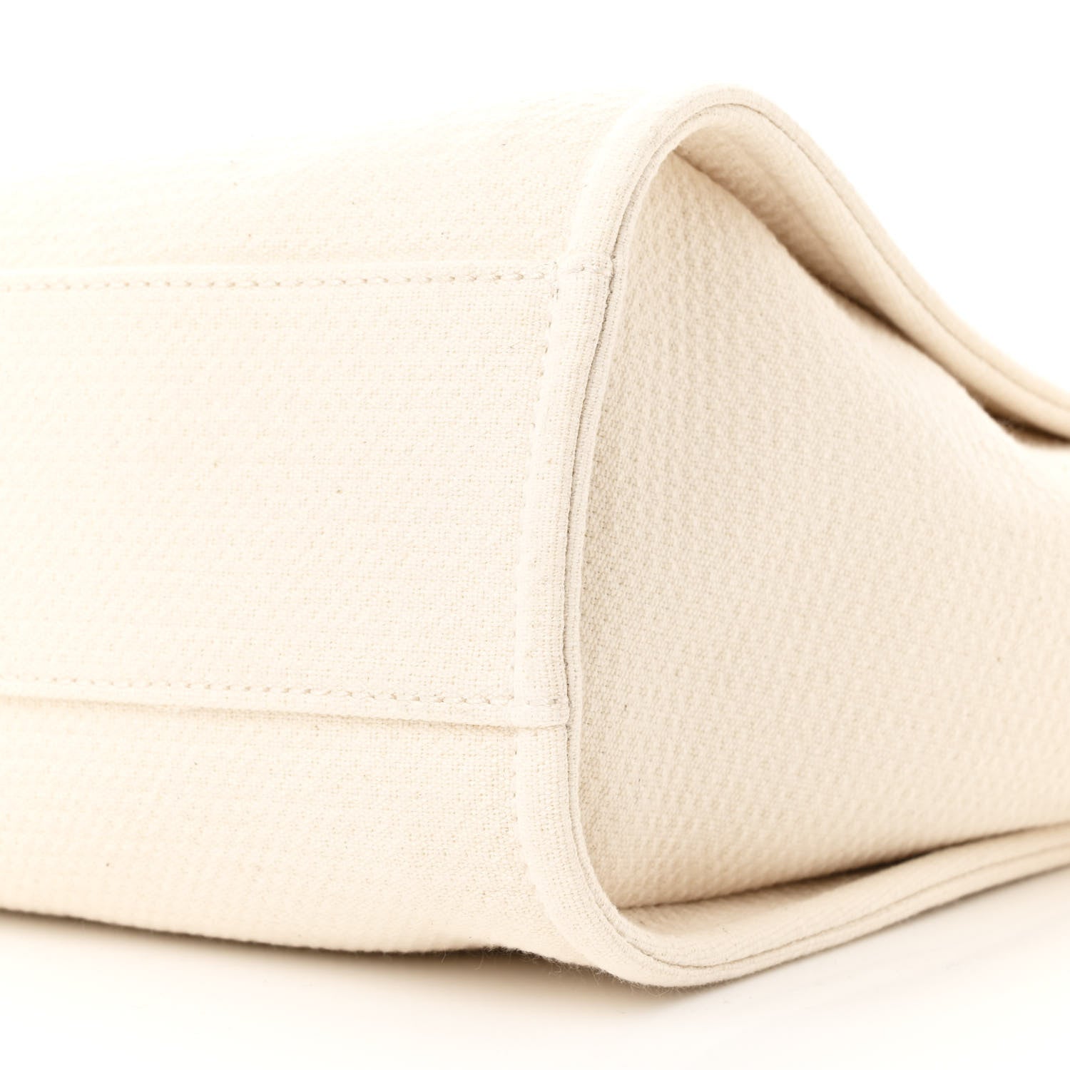 Canvas Small Deauville Tote Beige