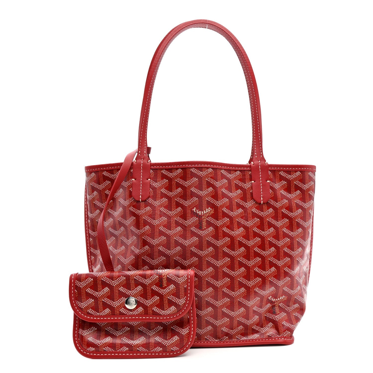 Goyardine Reversible Mini Anjou Red