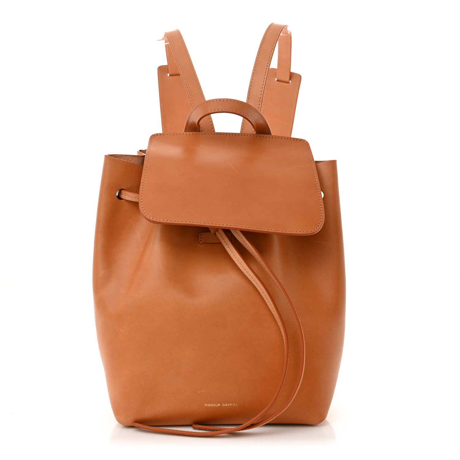 Vegetable Tanned Calfskin Mini Backpack Cammello Rosa