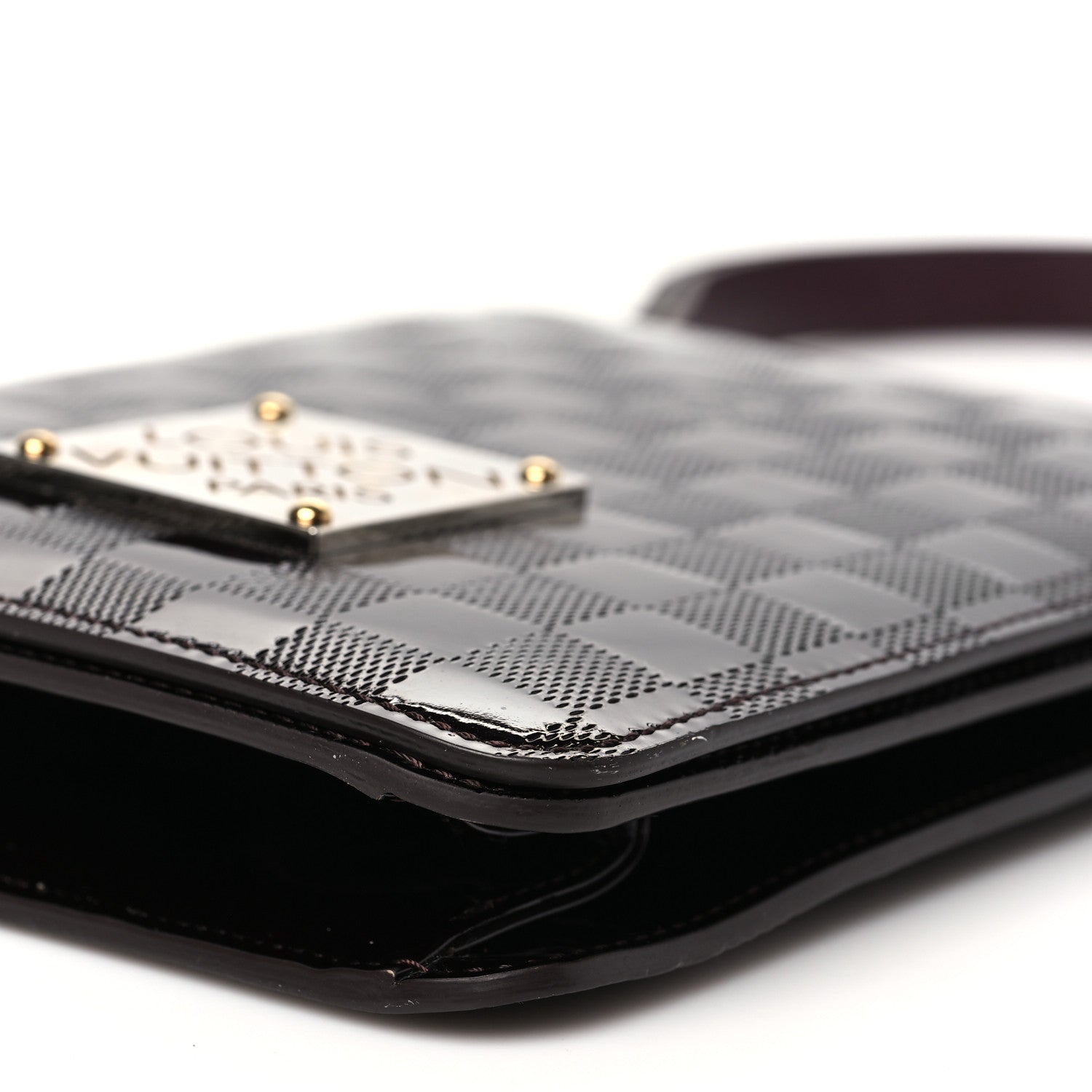 Damier Vernis Club Bag Carmine