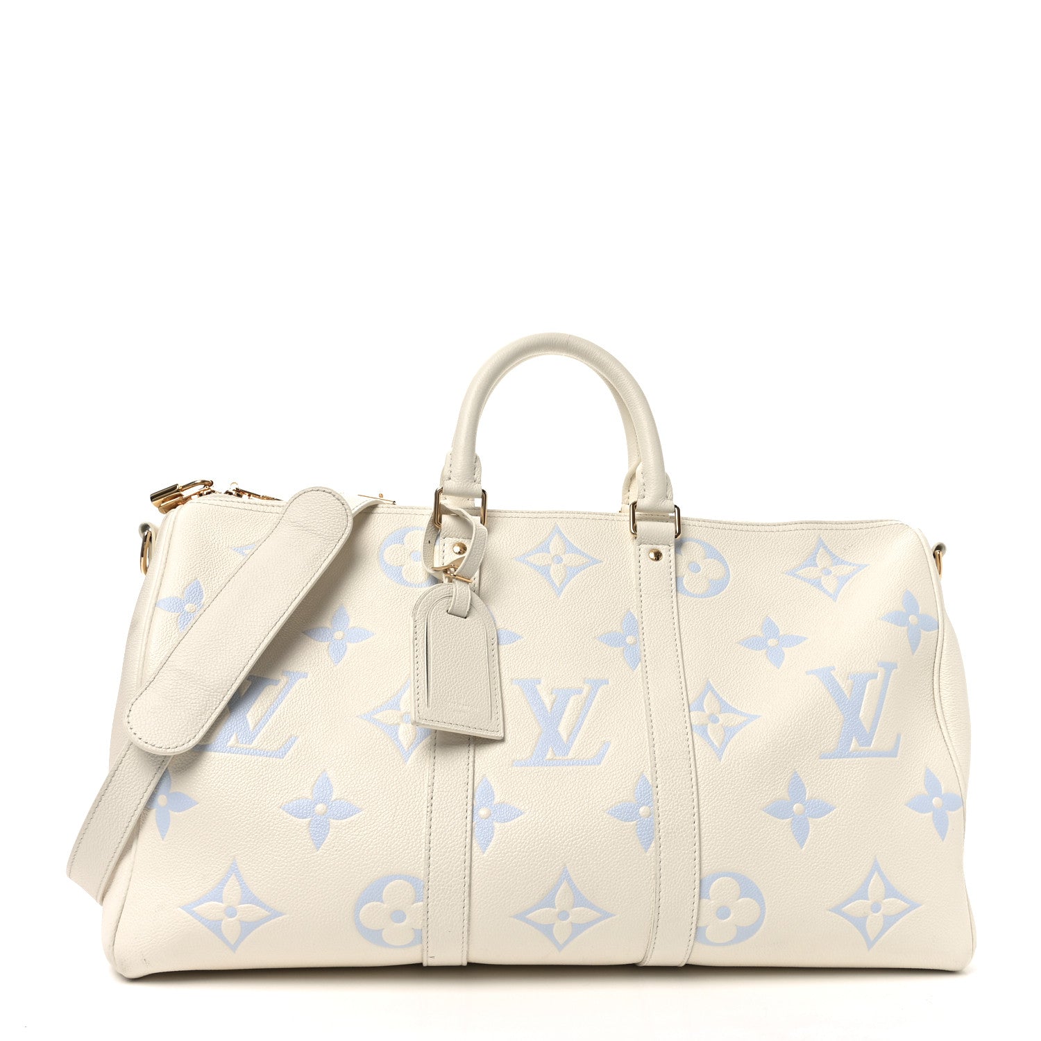 Empreinte Monogram Keepall Bandouliere 45 Latte Candy Blue