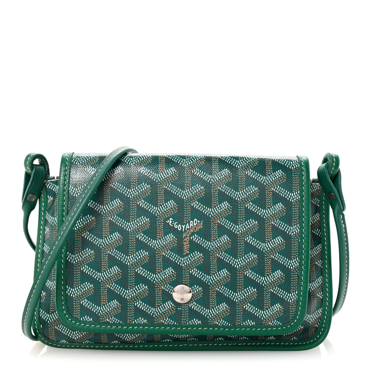 Goyardine Plumet Wallet Clutch Green